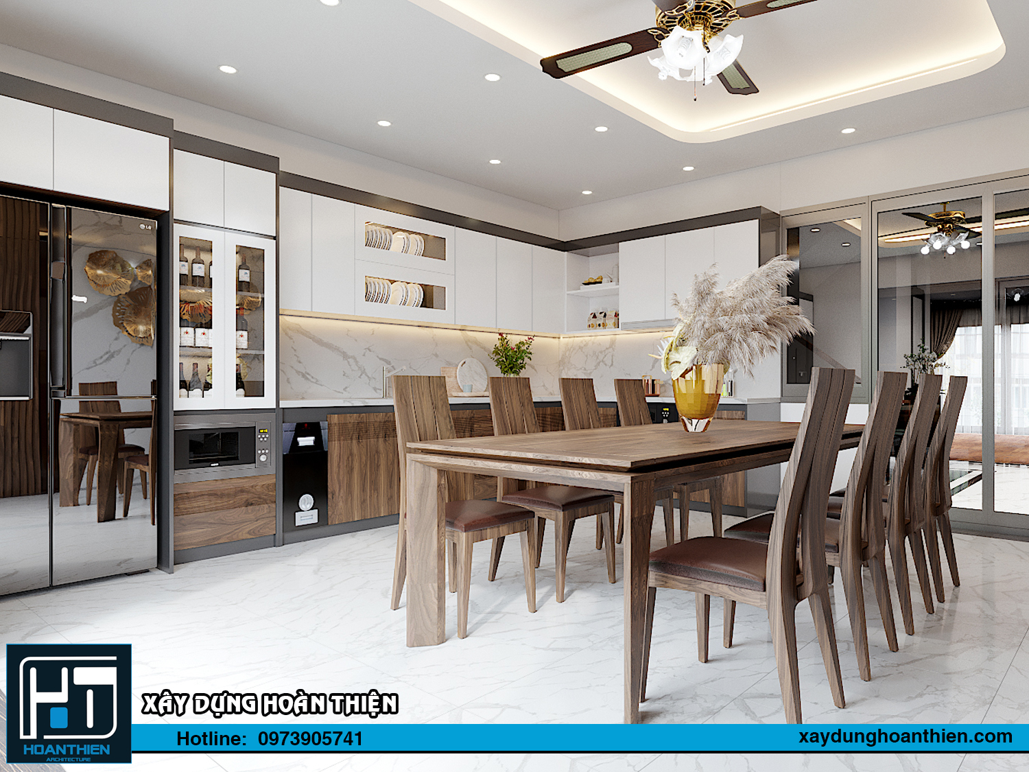 Thiết kế nội thất nhà ống diện tích 5x20m tại Hải Phòng