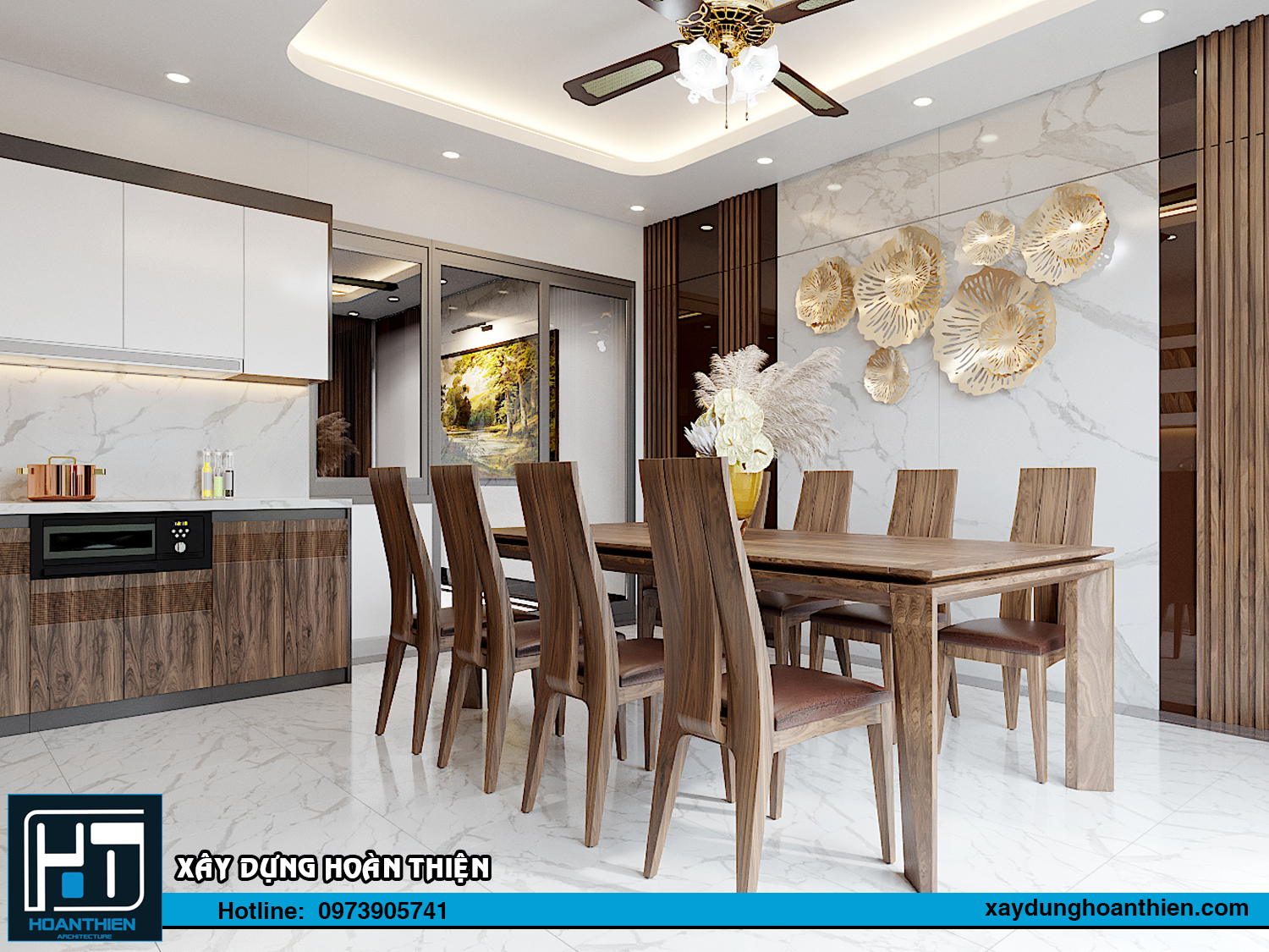 Thiết kế nội thất nhà ống diện tích 5x20m tại Hải Phòng