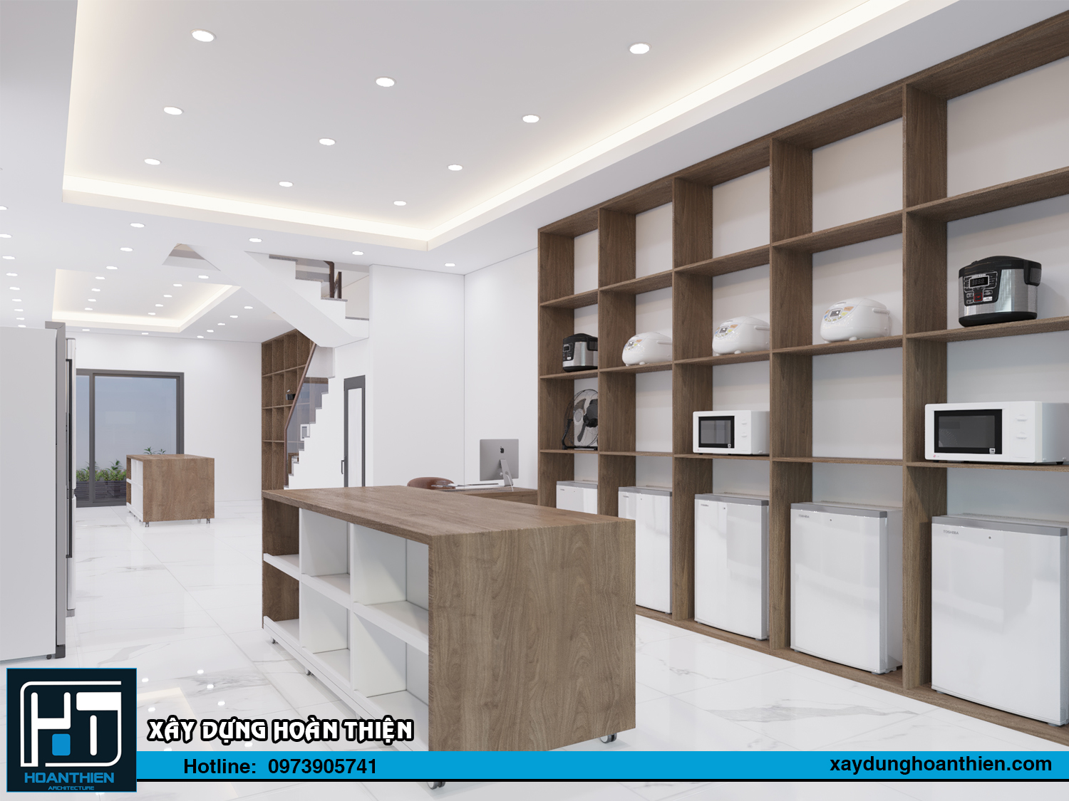 Thiết kế nội thất nhà ống diện tích 5x20m tại Hải Phòng