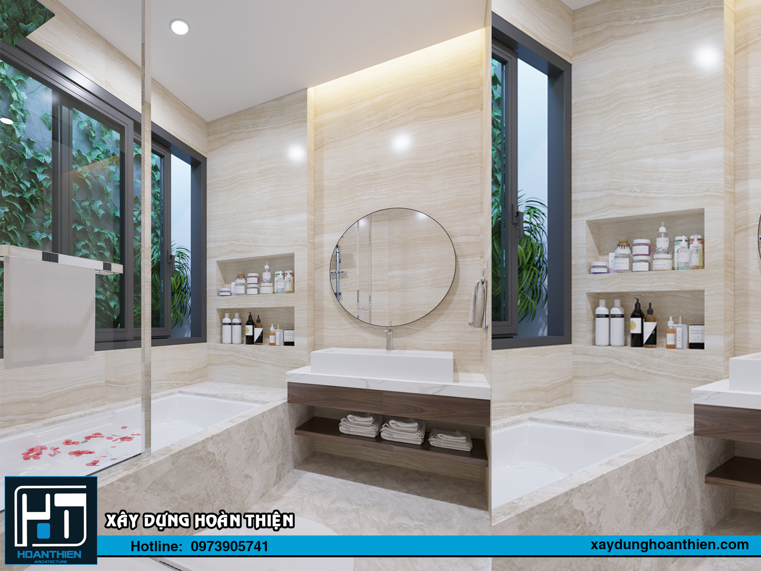 Thiết kế nội thất nhà ống diện tích 5x20m tại Hải Phòng