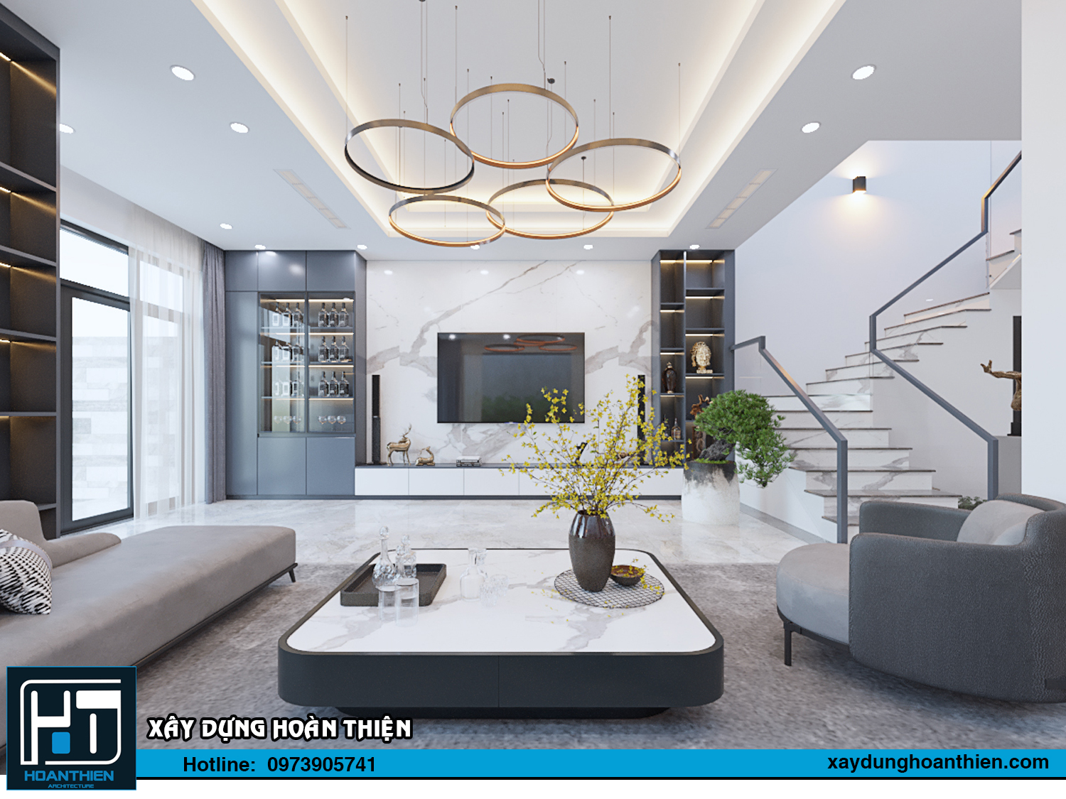 Mẫu thiết kế nội thất biệt thự hiện đại tại hải phòng