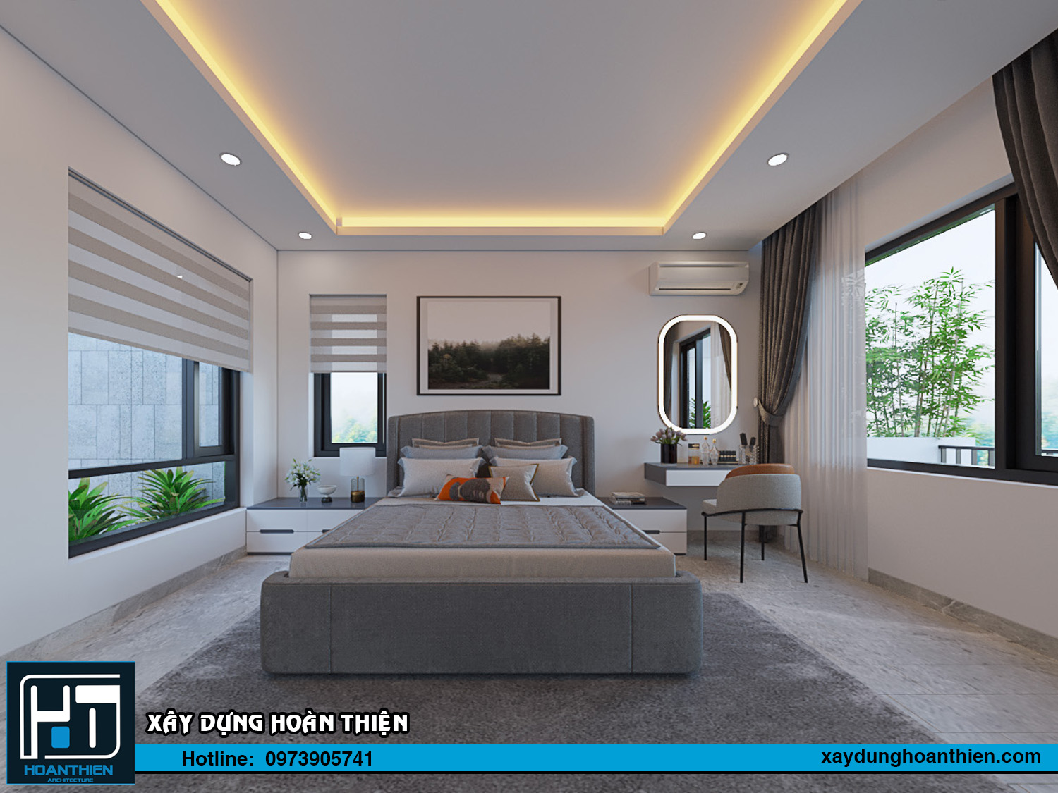 Mẫu thiết kế nội thất biệt thự hiện đại tại hải phòng