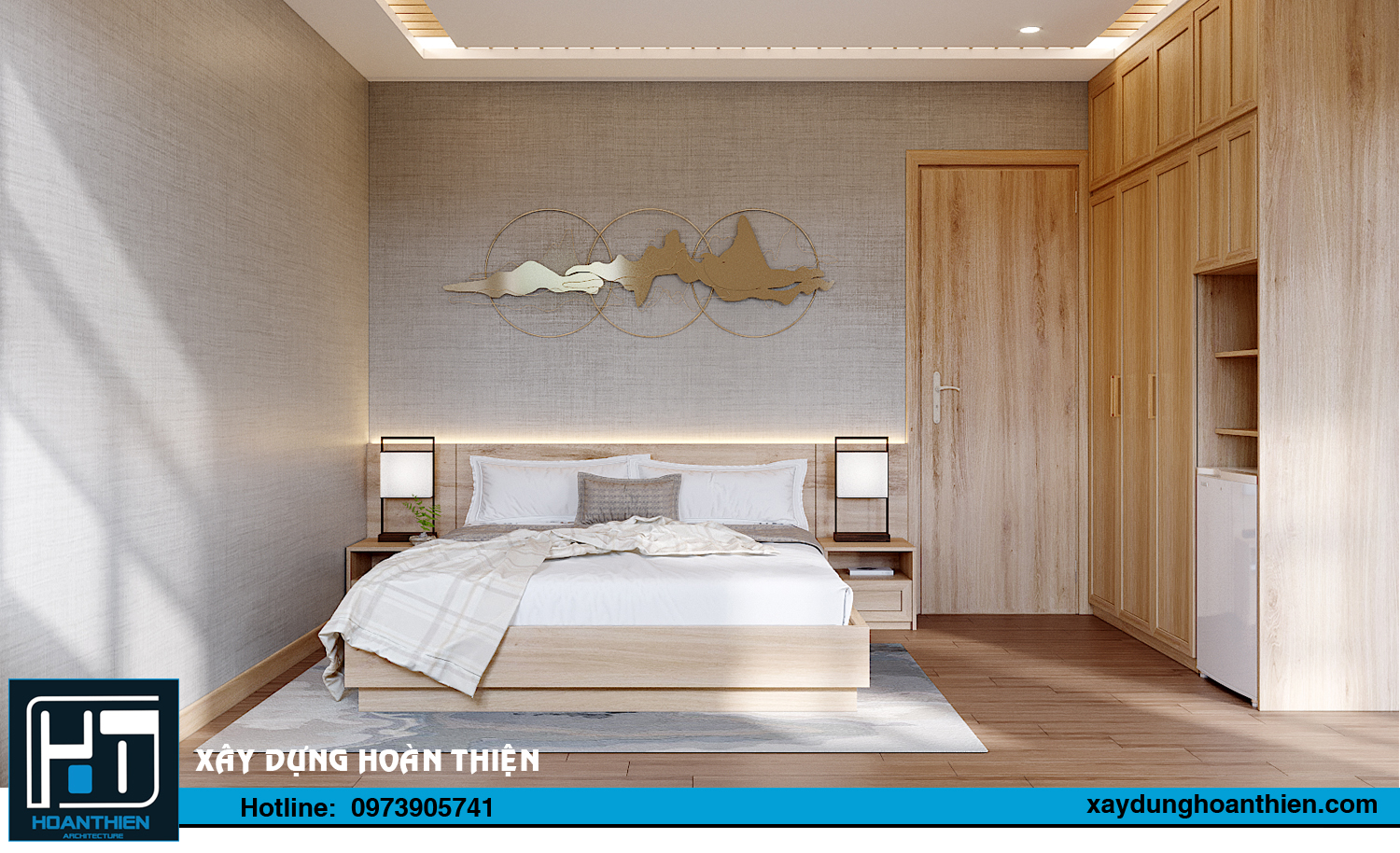 Thiết kế thi công nội thất căn hộ cho thuê tại Hoàng Huy Riverside