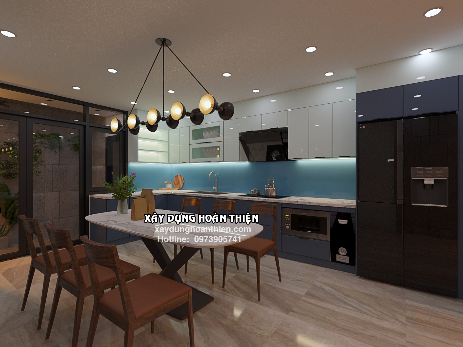 Thi công nội thất nhà ống 4 tầng 2023 tại Hải Phòng
