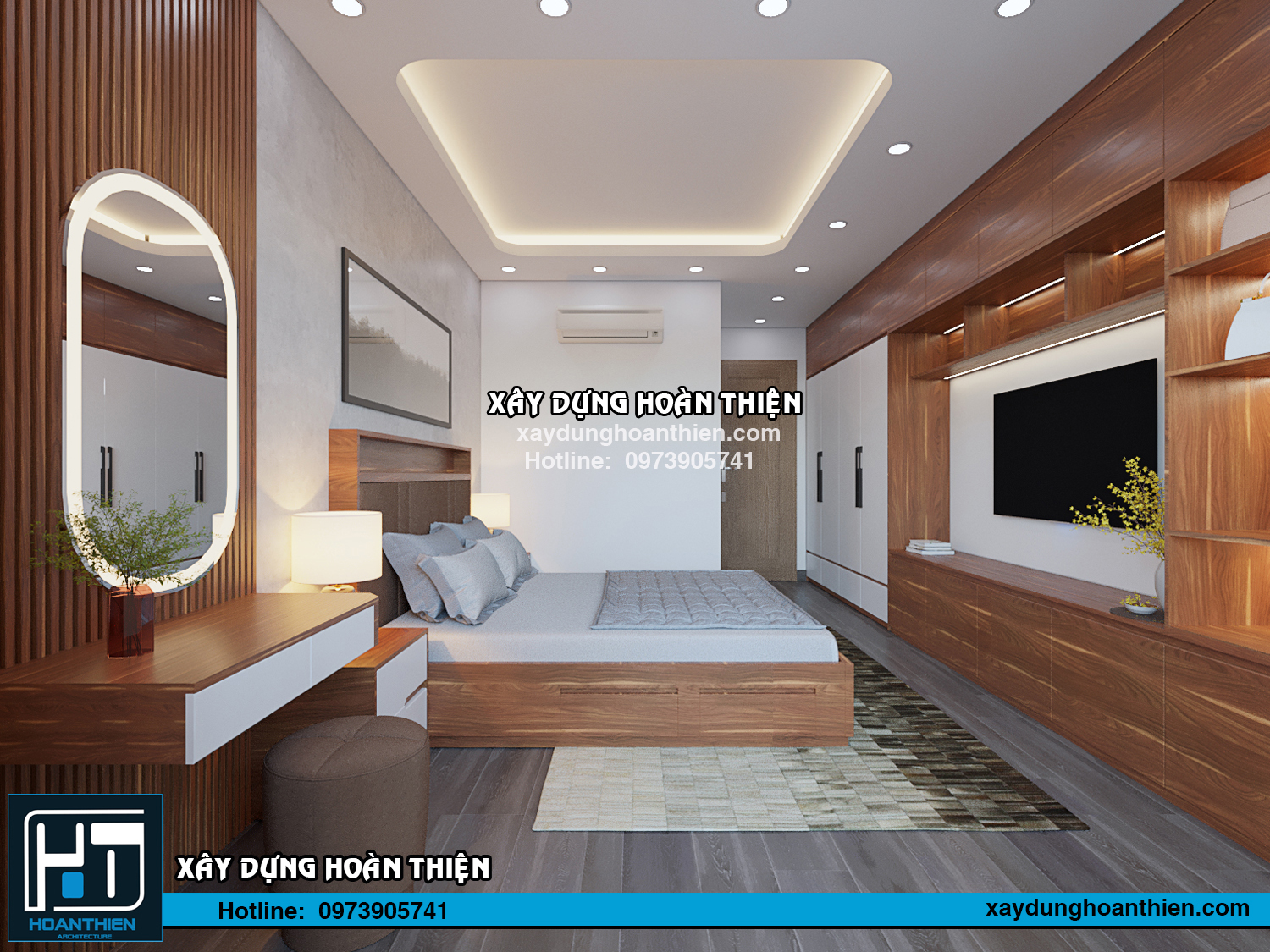Thi công nội thất nhà ống 4 tầng 2023 tại Hải Phòng
