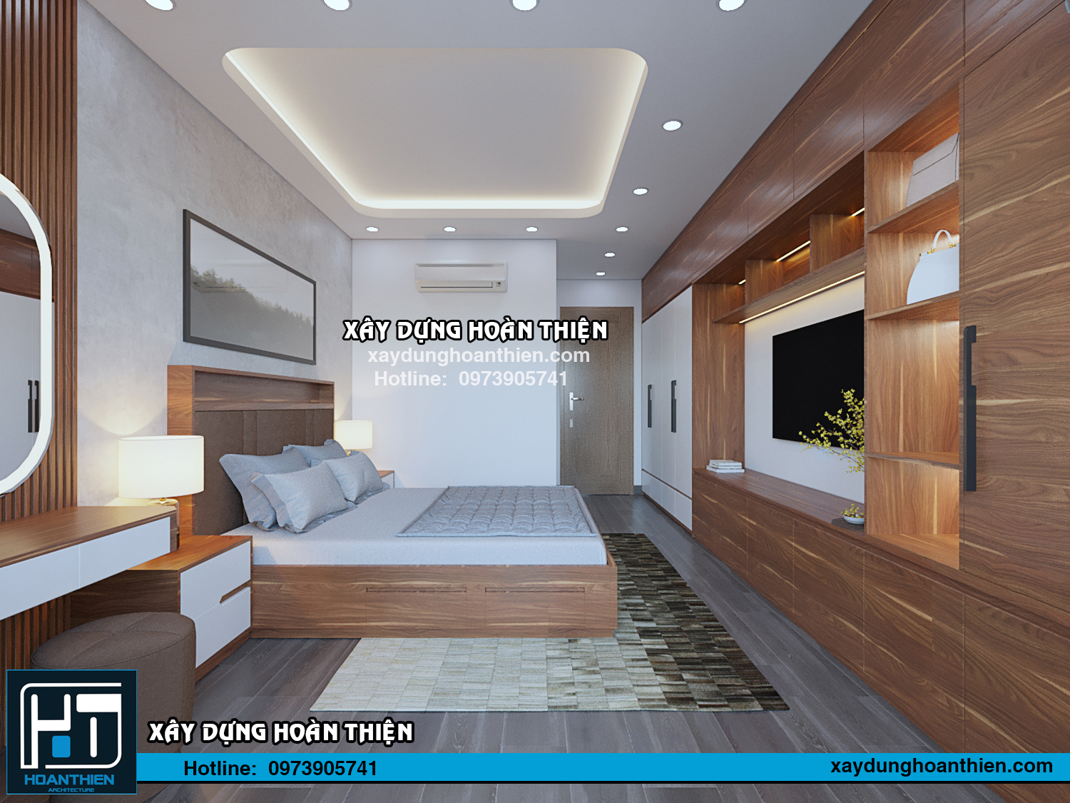 Thi công nội thất nhà ống 4 tầng 2023 tại Hải Phòng