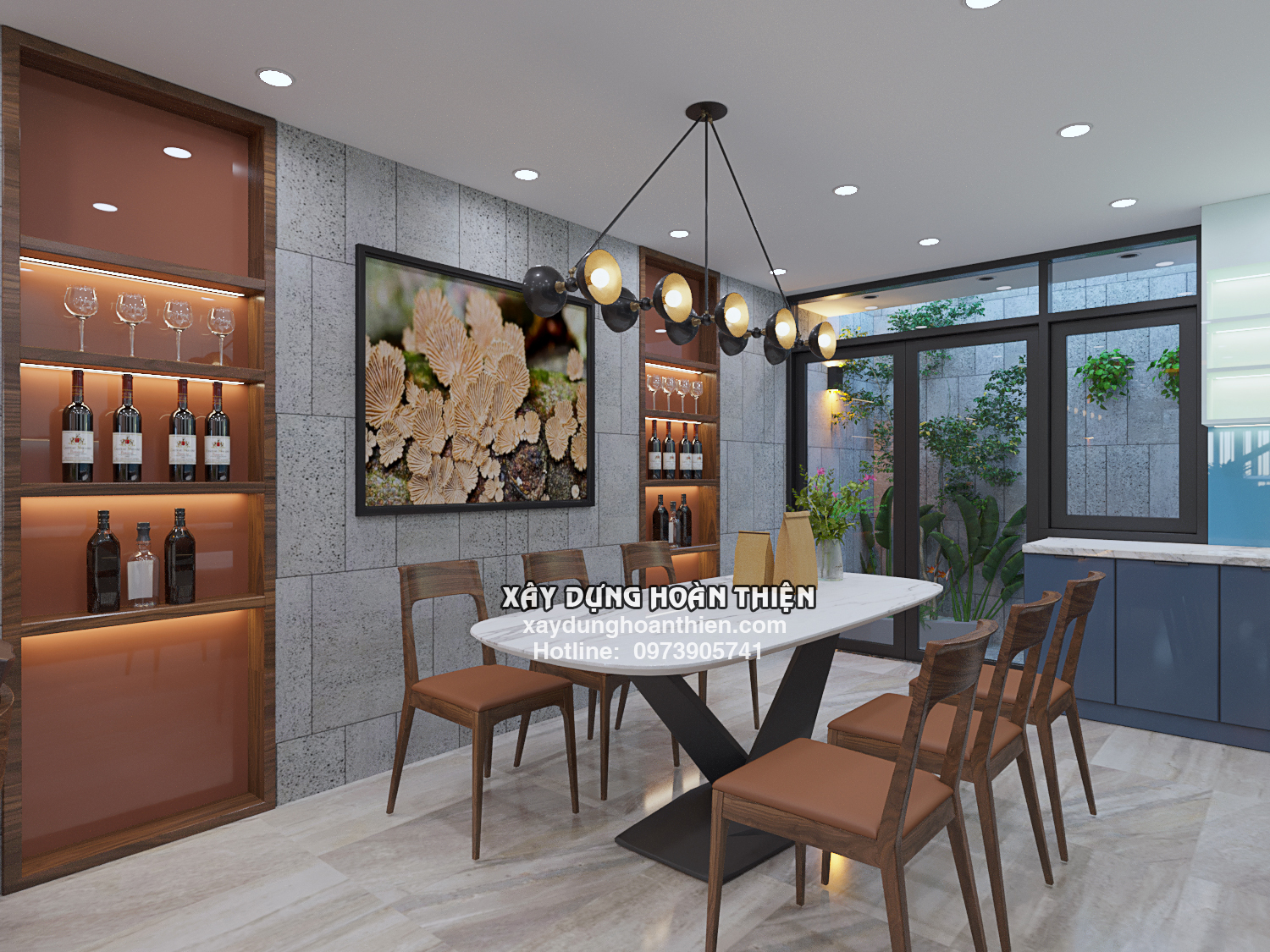 Thi công nội thất nhà ống 4 tầng 2023 tại Hải Phòng