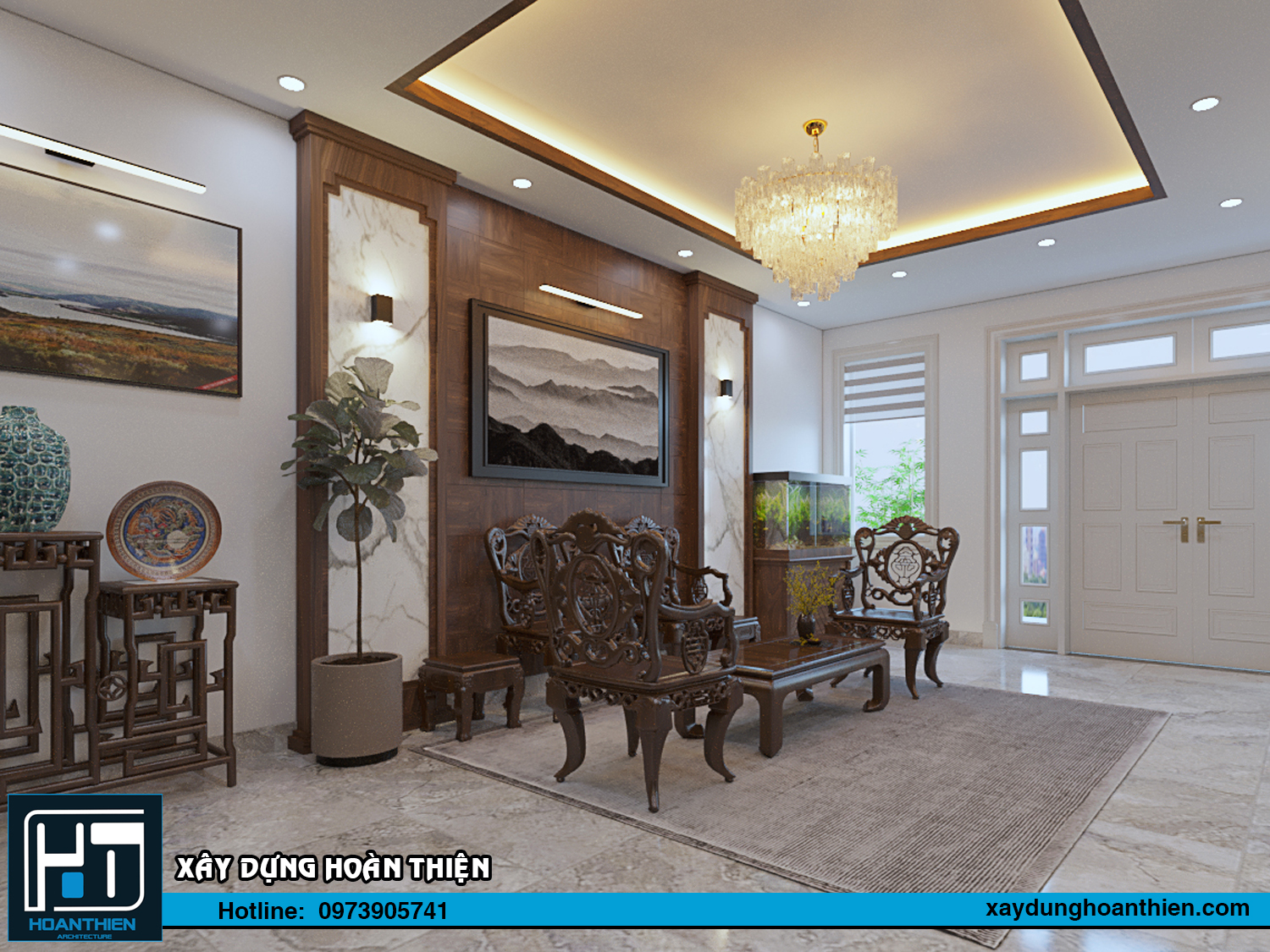 nội thất nhà ống 5 tầng