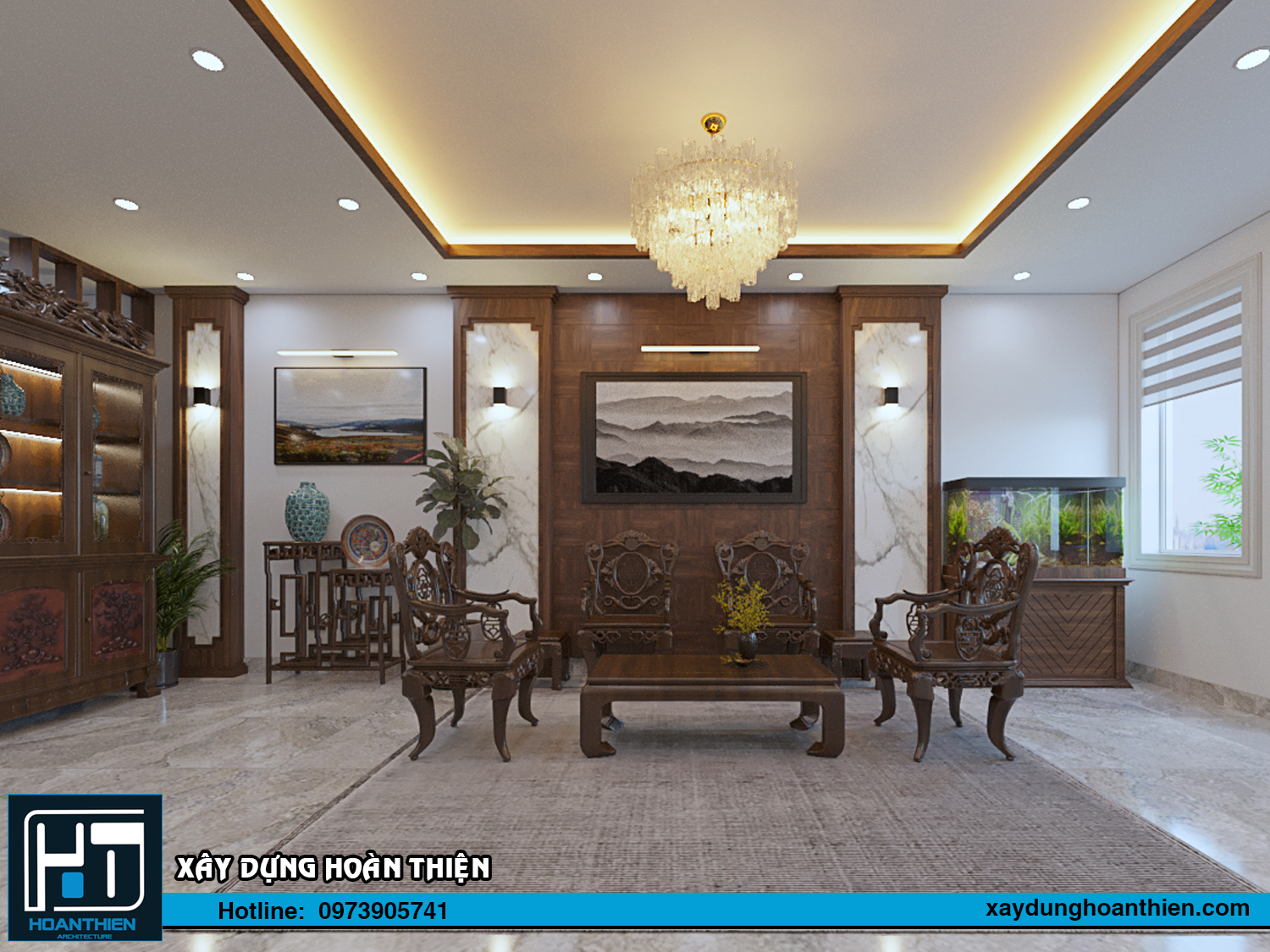 nội thất nhà ống 5 tầng