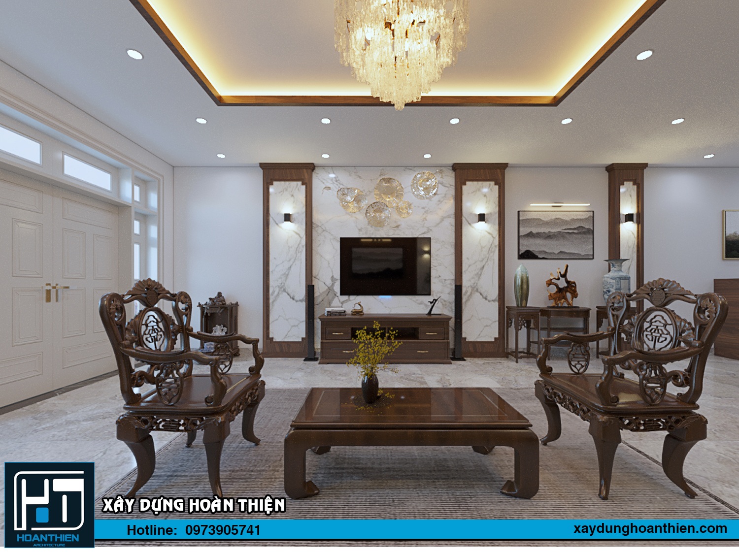 nội thất nhà ống 5 tầng