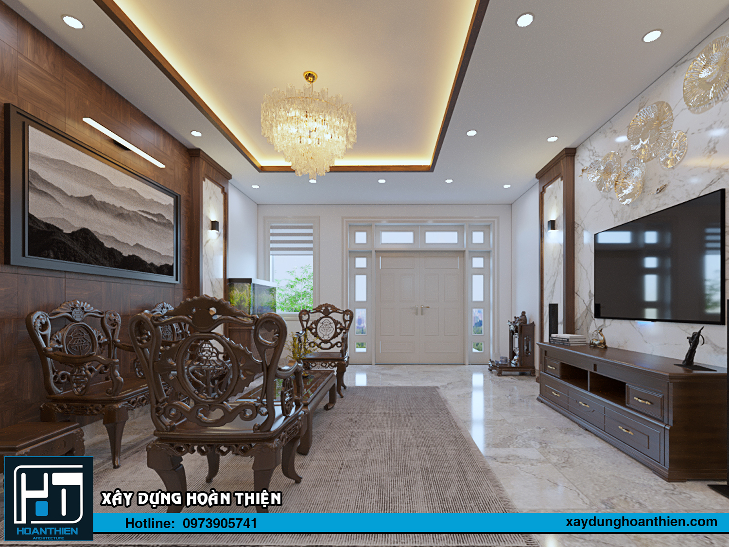 nội thất nhà ống 5 tầng