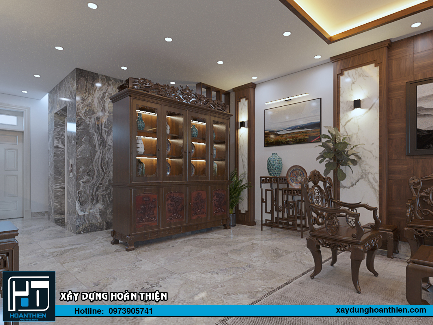 nội thất nhà ống 5 tầng