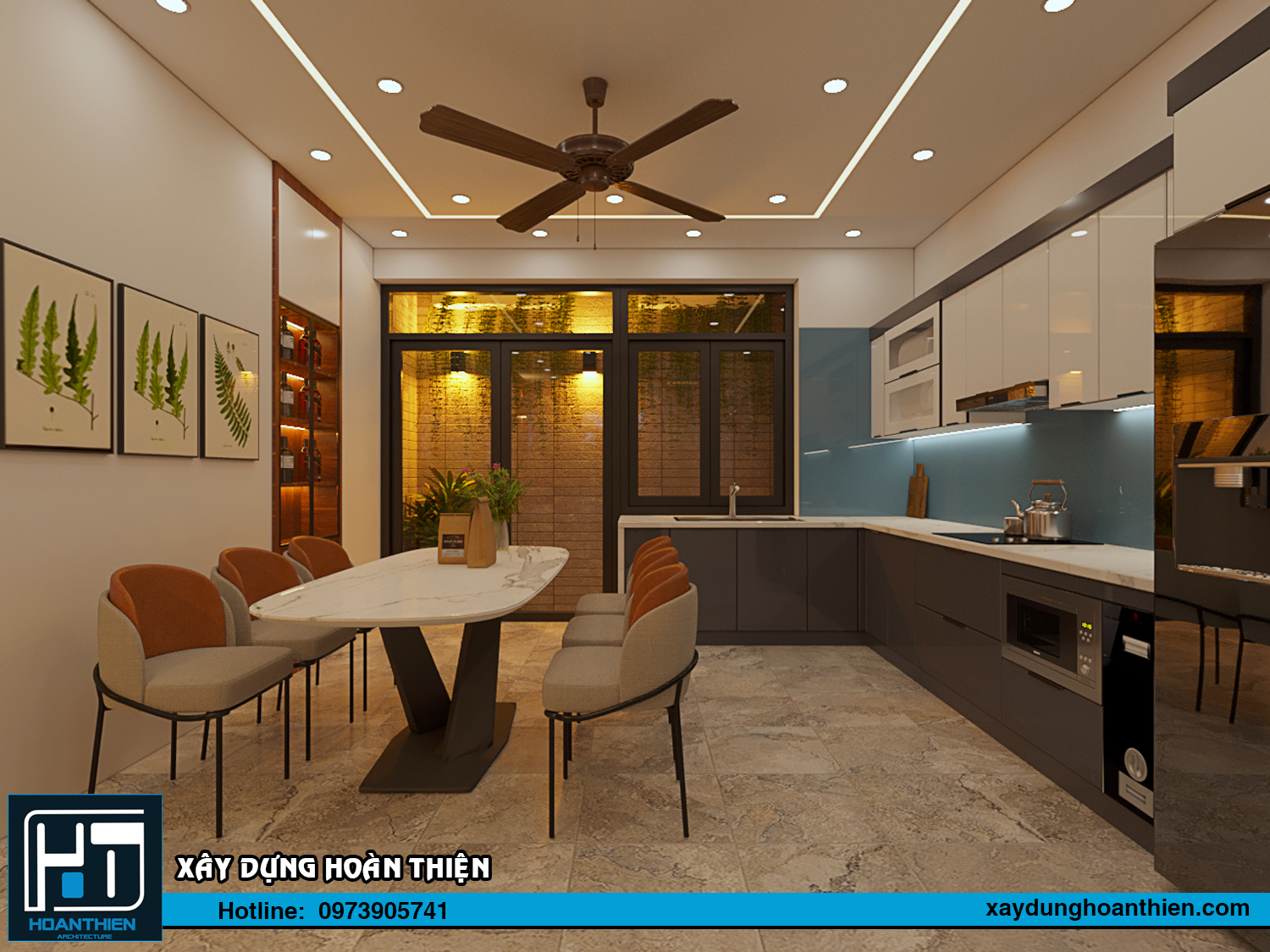 Thiết kế - thi công nội thất nhà ống hiện đại
