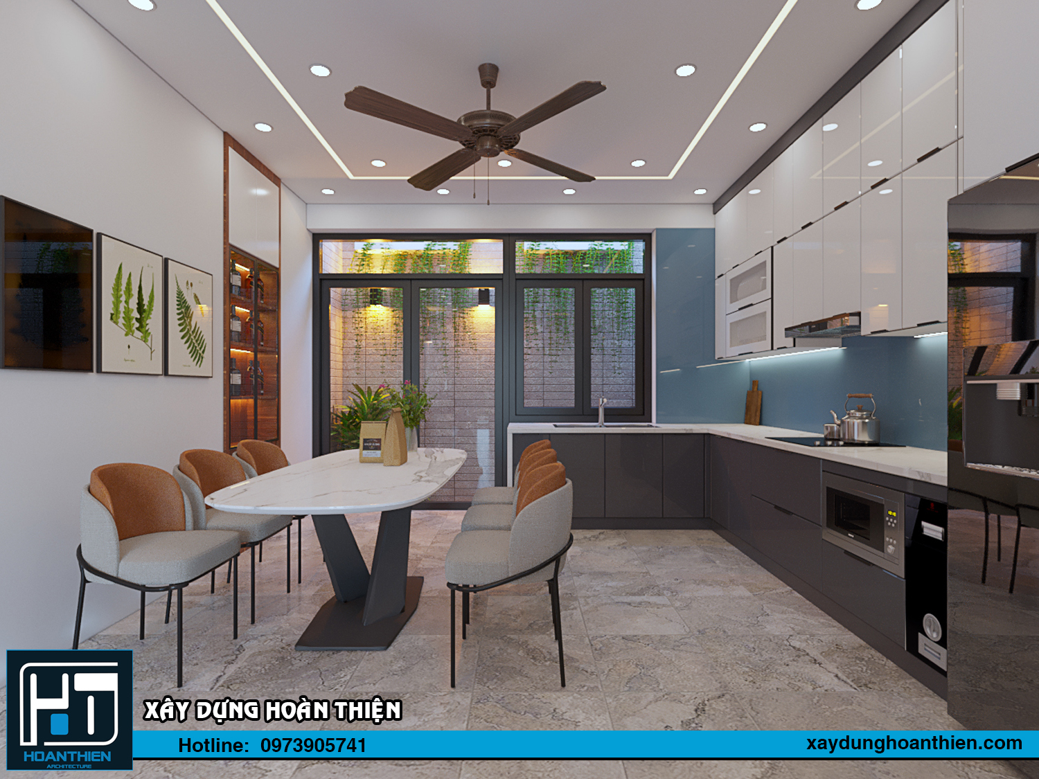 Thiết kế - thi công nội thất nhà ống hiện đại
