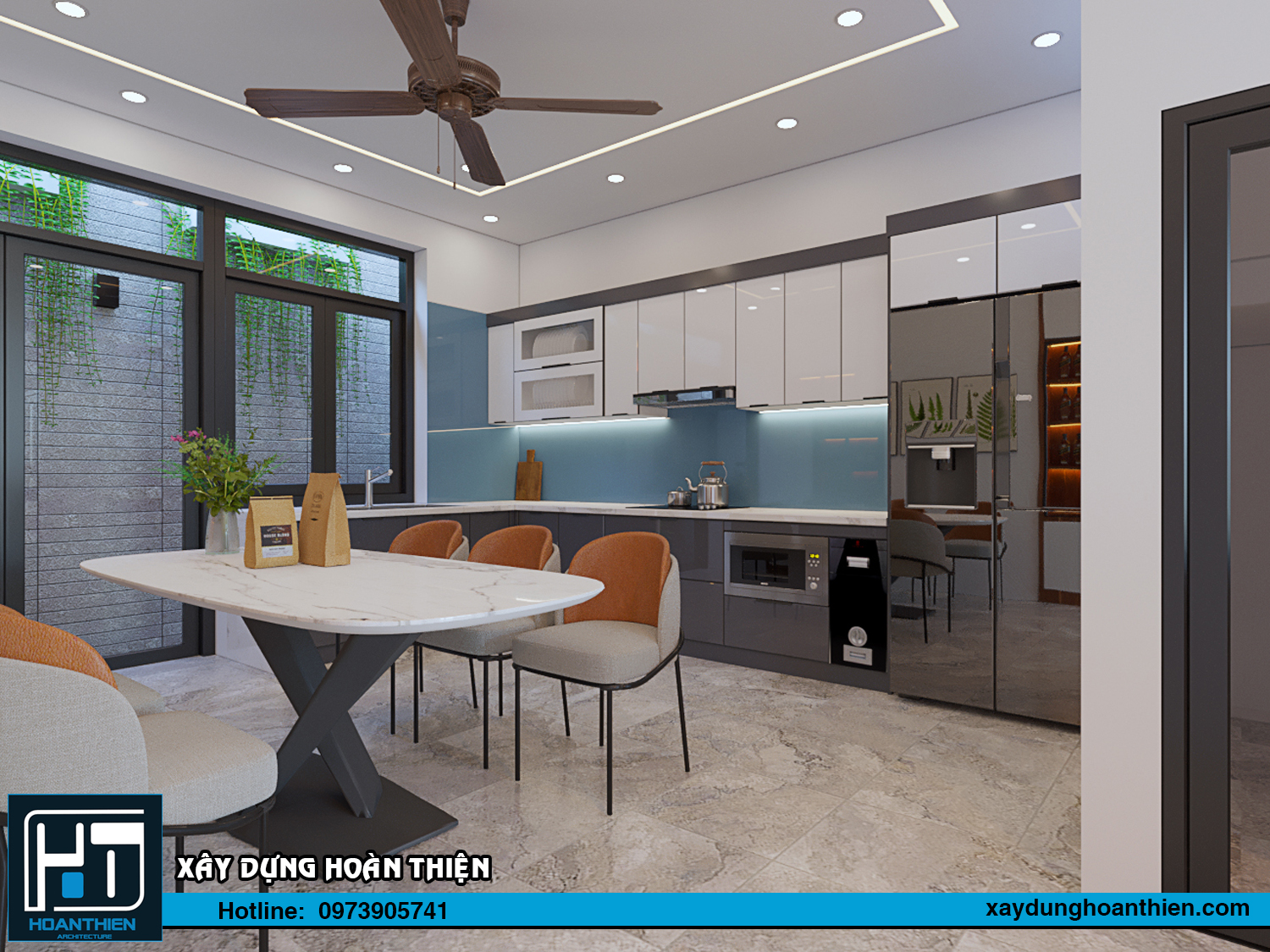 Thiết kế - thi công nội thất nhà ống hiện đại