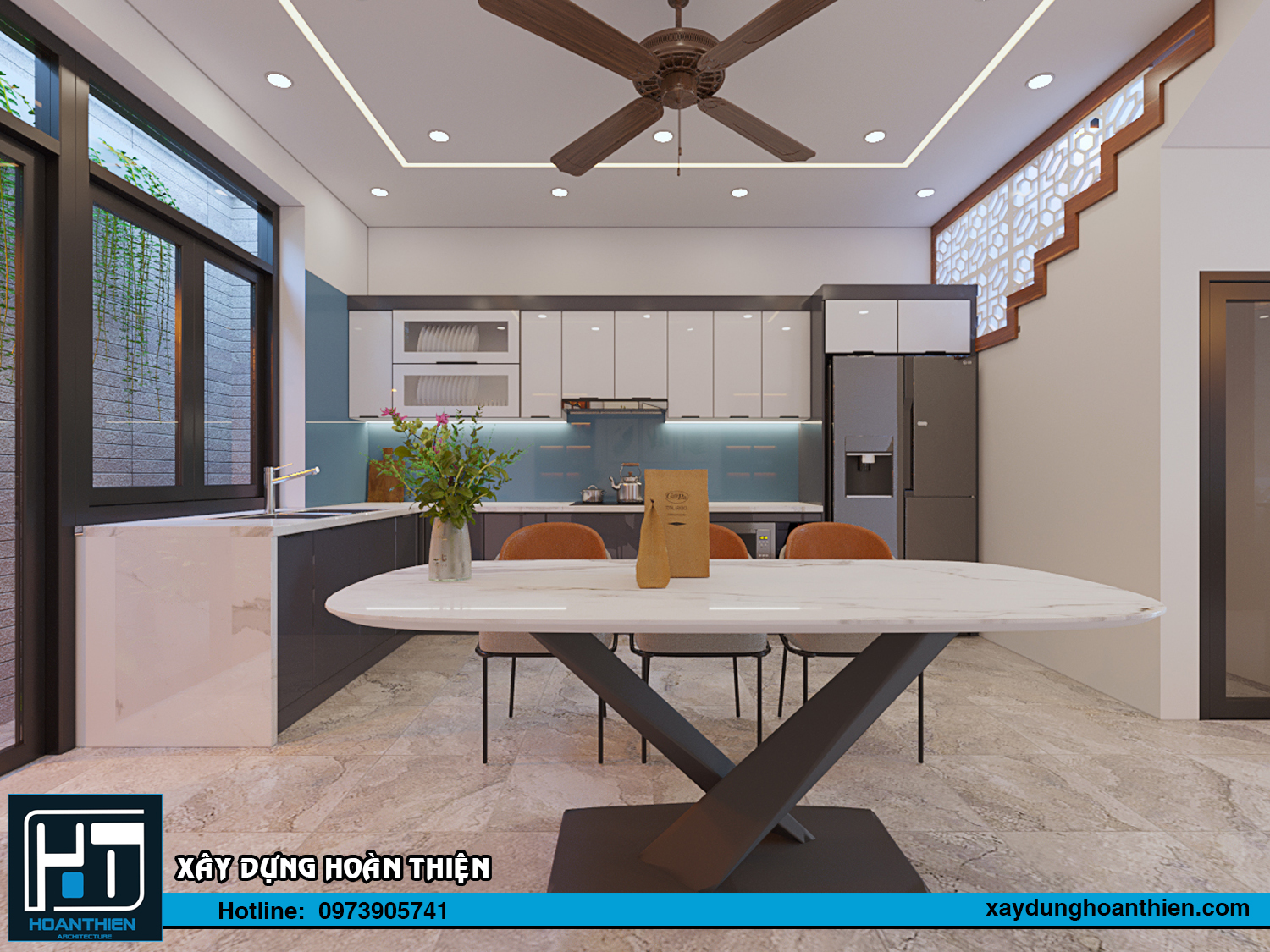 Thiết kế - thi công nội thất nhà ống hiện đại