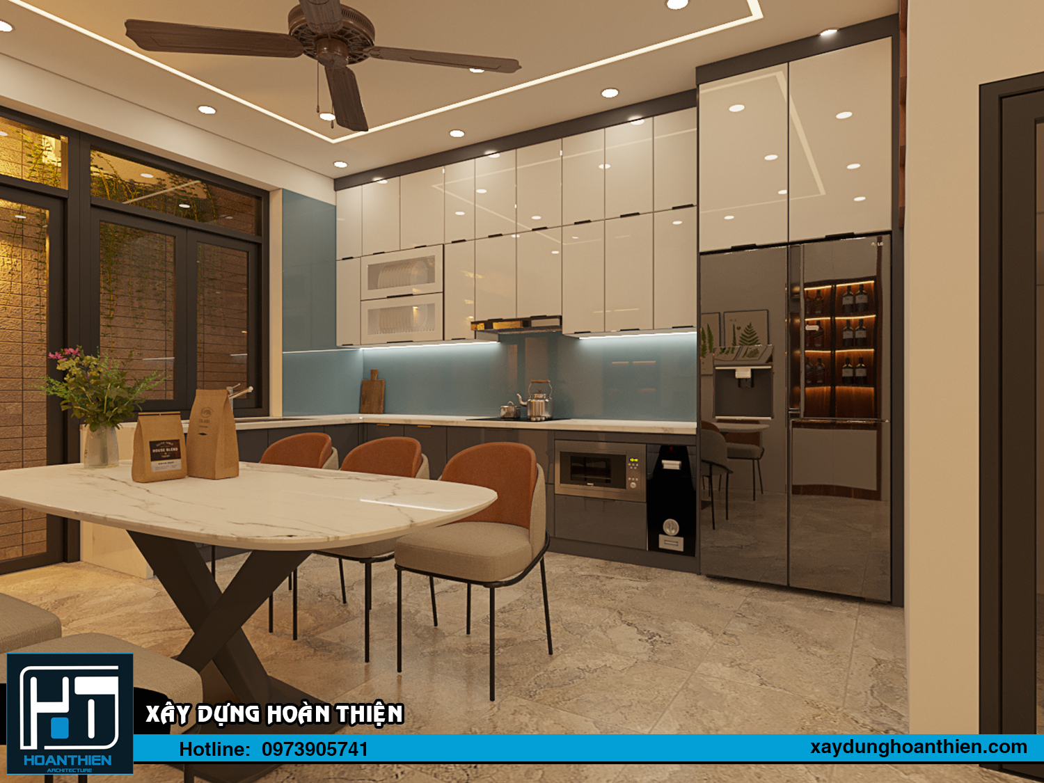 Thiết kế - thi công nội thất nhà ống hiện đại