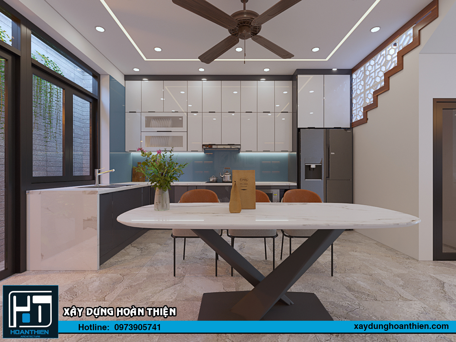 Thiết kế - thi công nội thất nhà ống hiện đại