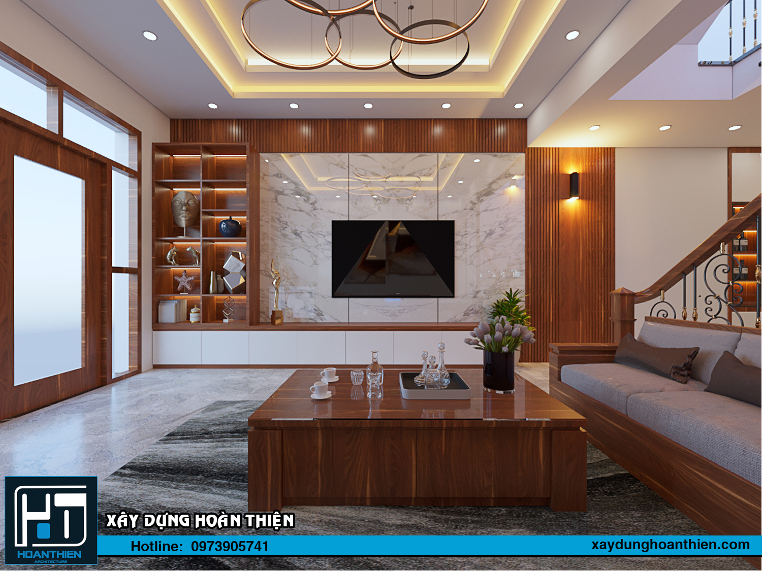 Thiết kế - thi công nội thất nhà ống hiện đại