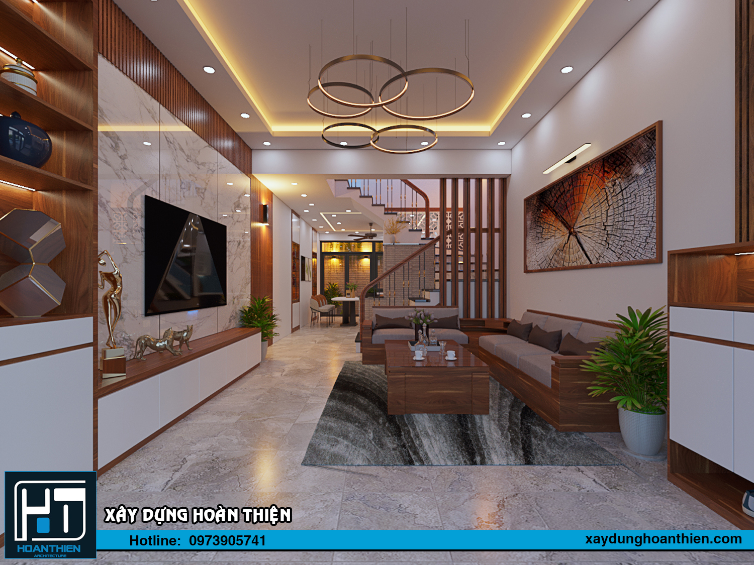 Thiết kế - thi công nội thất nhà ống hiện đại