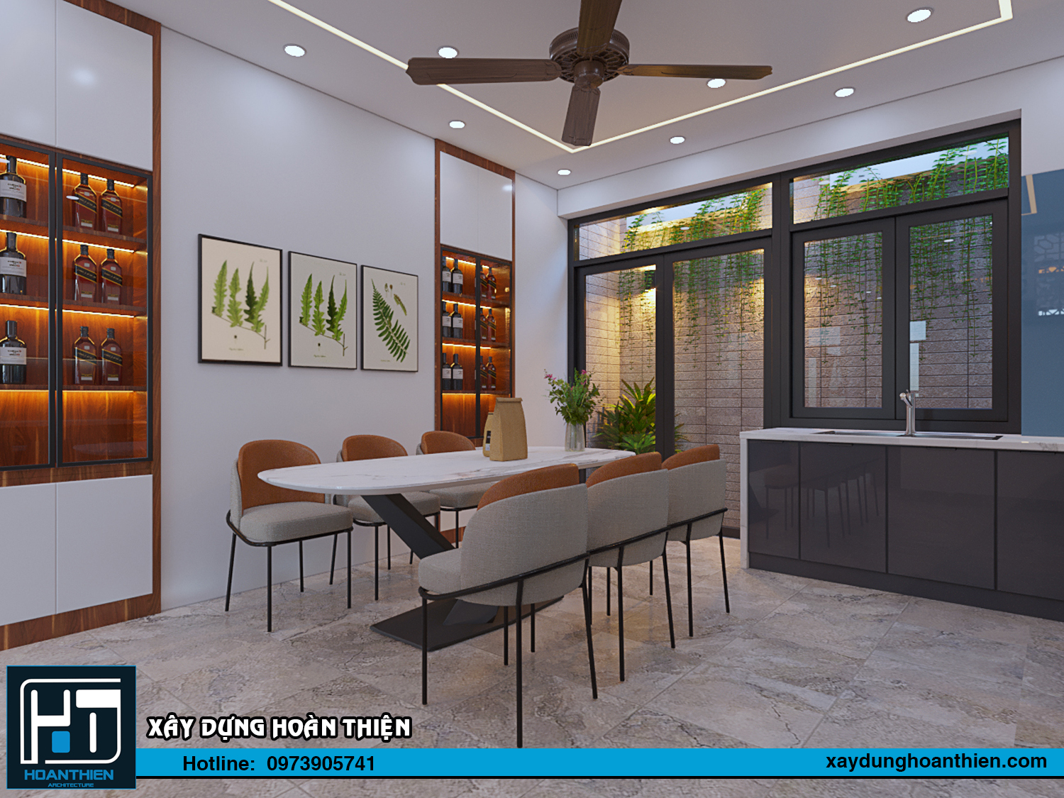 Thiết kế - thi công nội thất nhà ống hiện đại