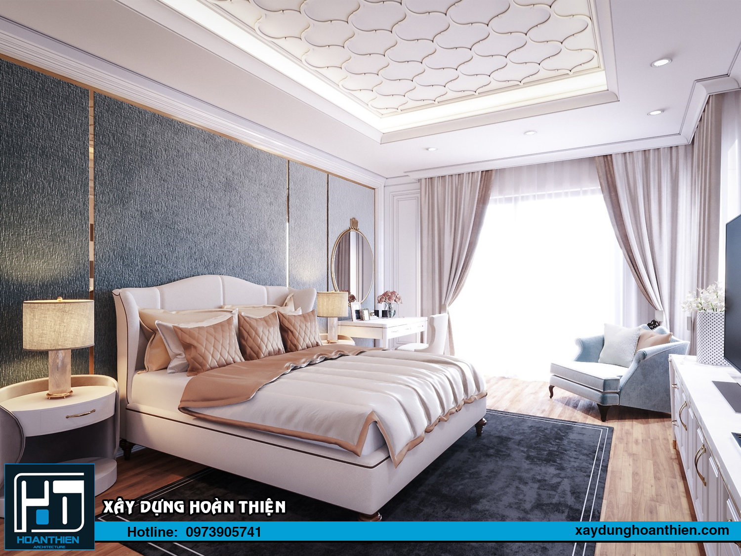 Thiết kế nội thất biệt thự 3 tầng tại Uông Bí Quảng Ninh 