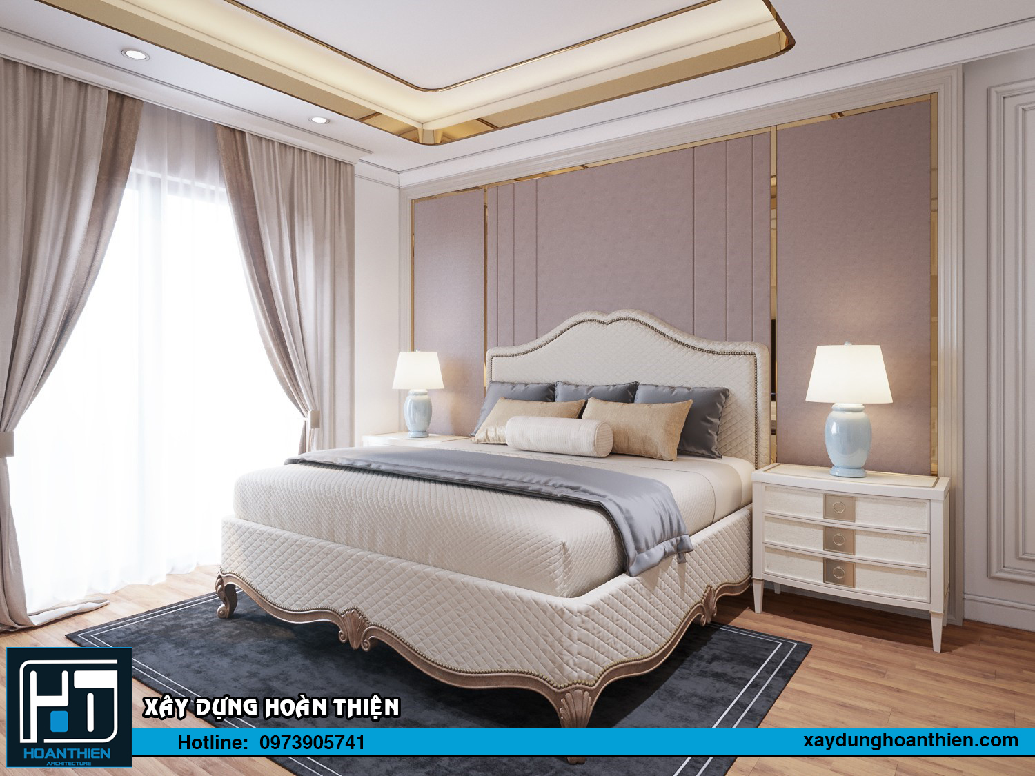 Thiết kế nội thất biệt thự 3 tầng tại Uông Bí Quảng Ninh 