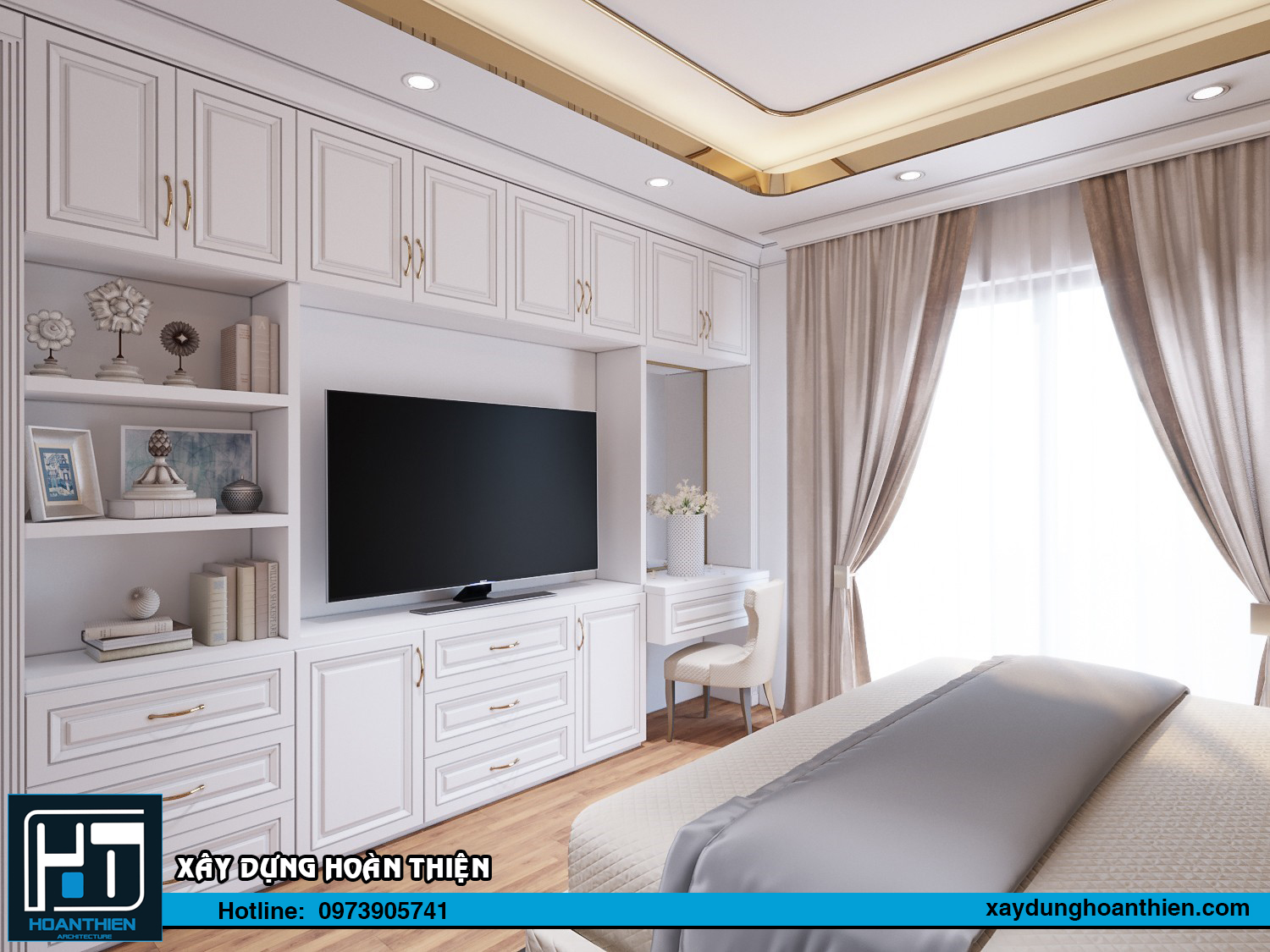 Thiết kế nội thất biệt thự 3 tầng tại Uông Bí Quảng Ninh 