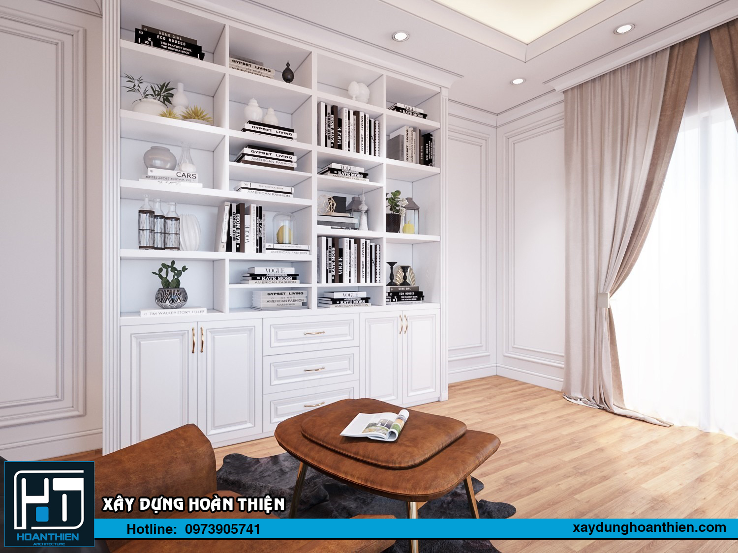 Thiết kế nội thất biệt thự 3 tầng tại Uông Bí Quảng Ninh 