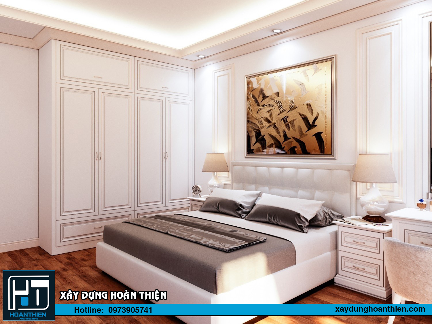 Thiết kế nội thất biệt thự 3 tầng tại Uông Bí Quảng Ninh 