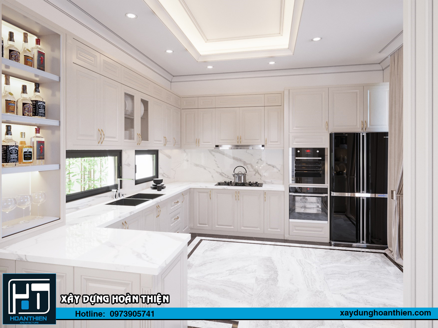 Thiết kế nội thất biệt thự 3 tầng tại Uông Bí Quảng Ninh 