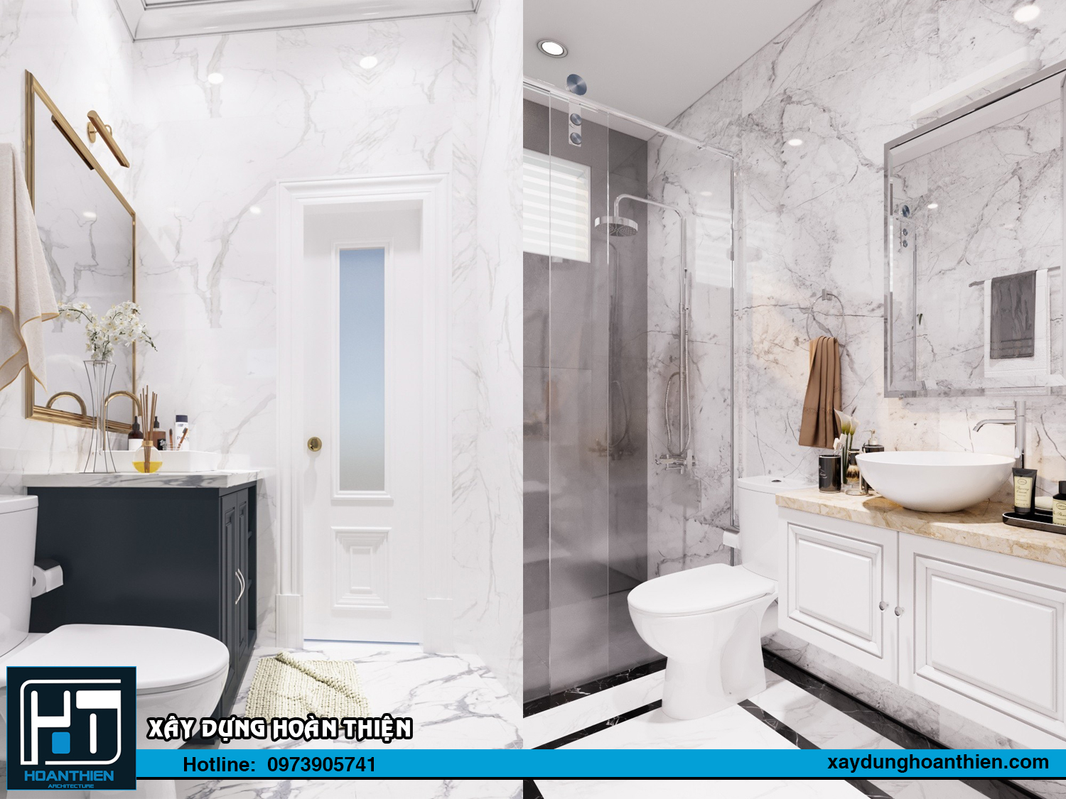 Thiết kế nội thất biệt thự 3 tầng tại Uông Bí Quảng Ninh 