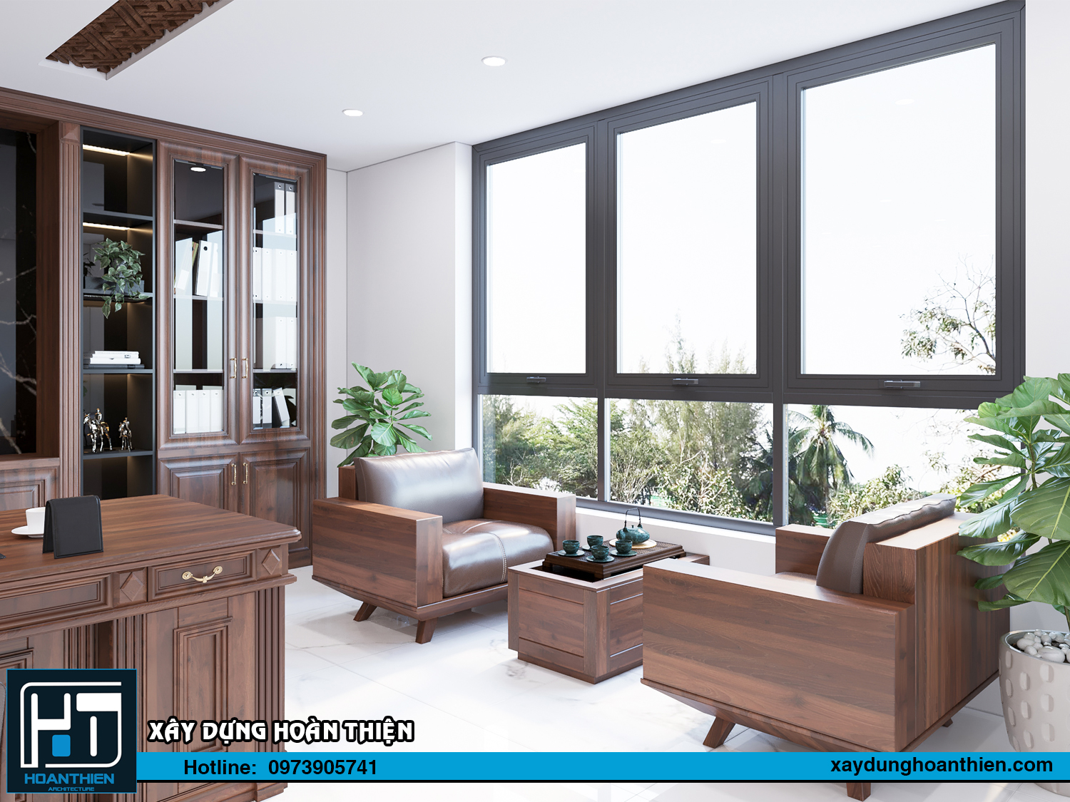 Thiết kế nội thất phòng tổng giám đốc Hải Dương
