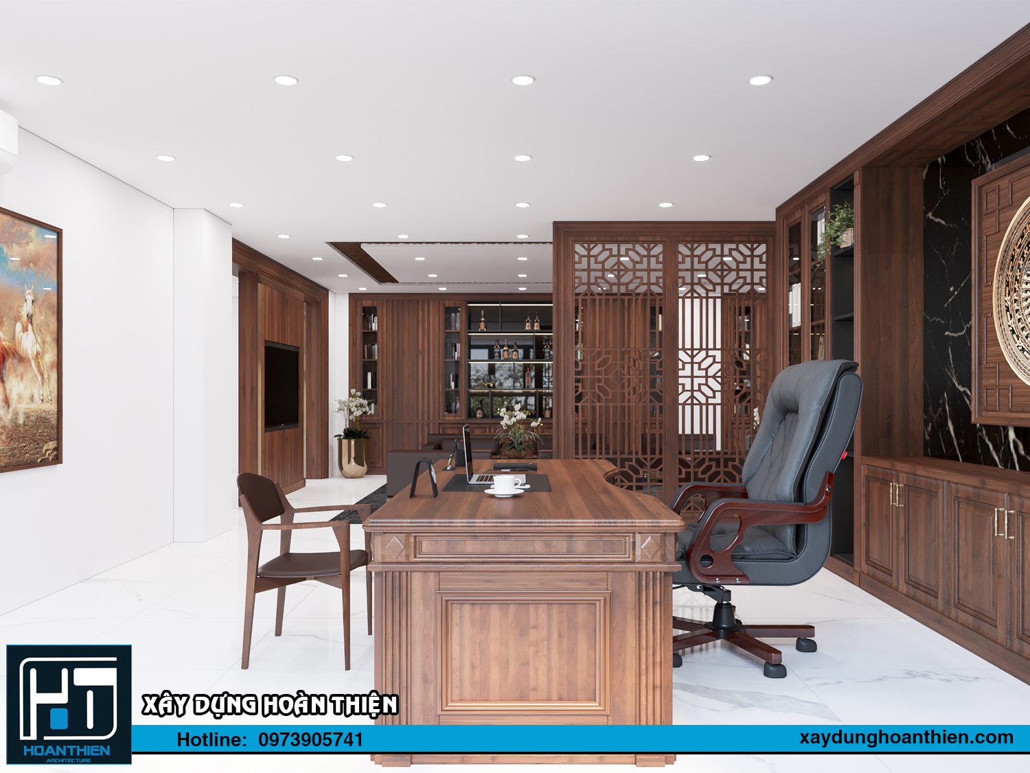 Thiết kế nội thất phòng tổng giám đốc Hải Dương