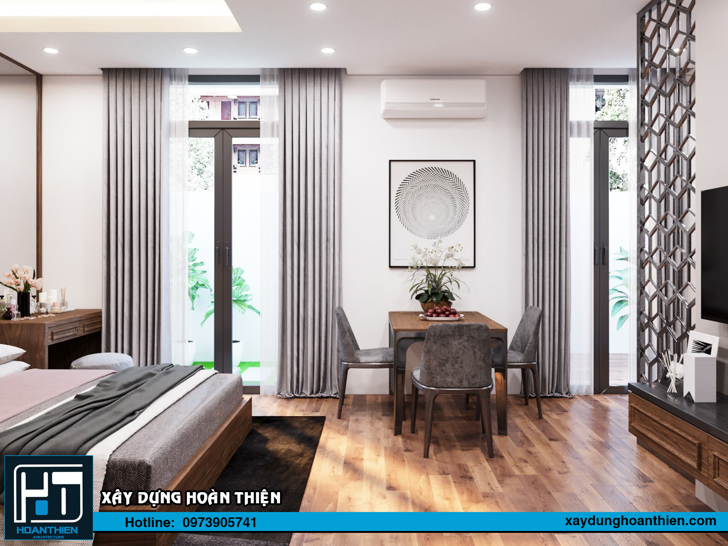 Thiết kế nội thất căn hộ cho thuê Vinhome Imperia