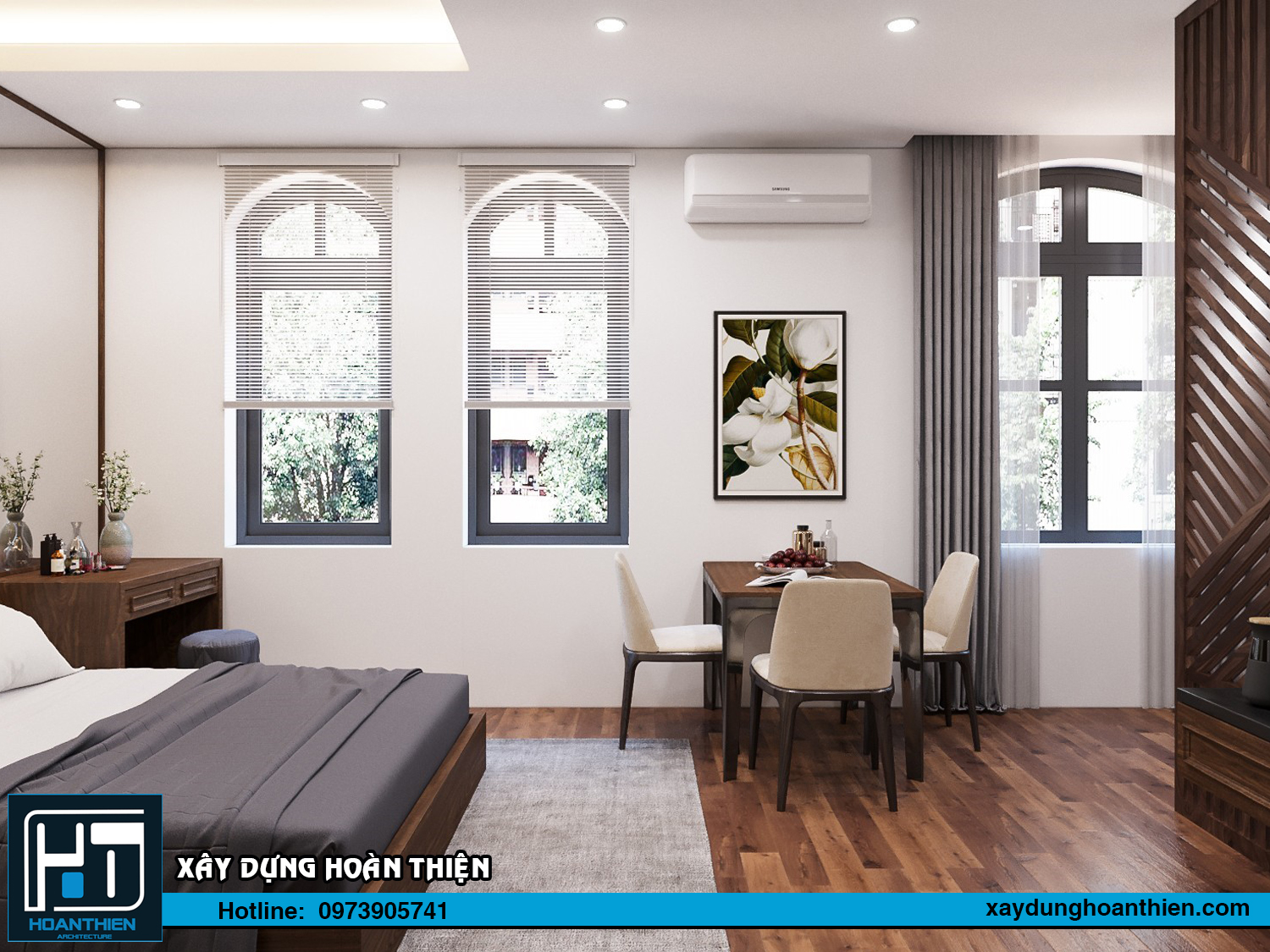Thiết kế nội thất căn hộ cho thuê Vinhome Imperia