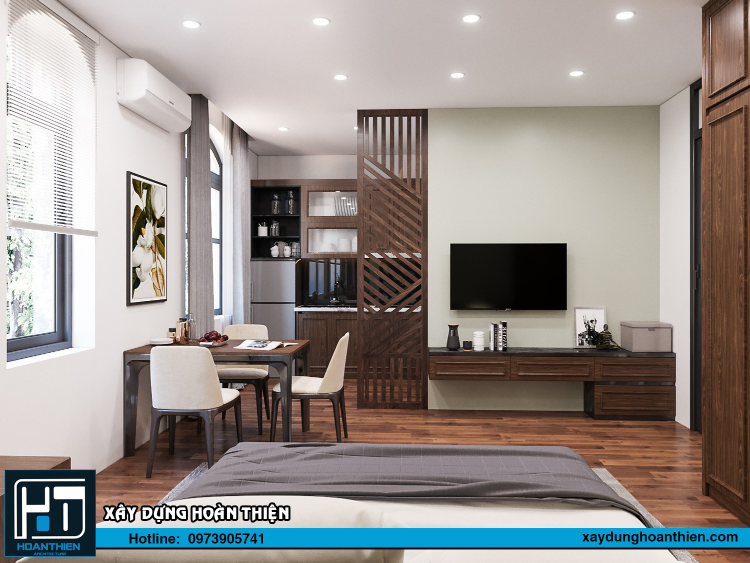 Thiết kế nội thất căn hộ cho thuê Vinhome Imperia