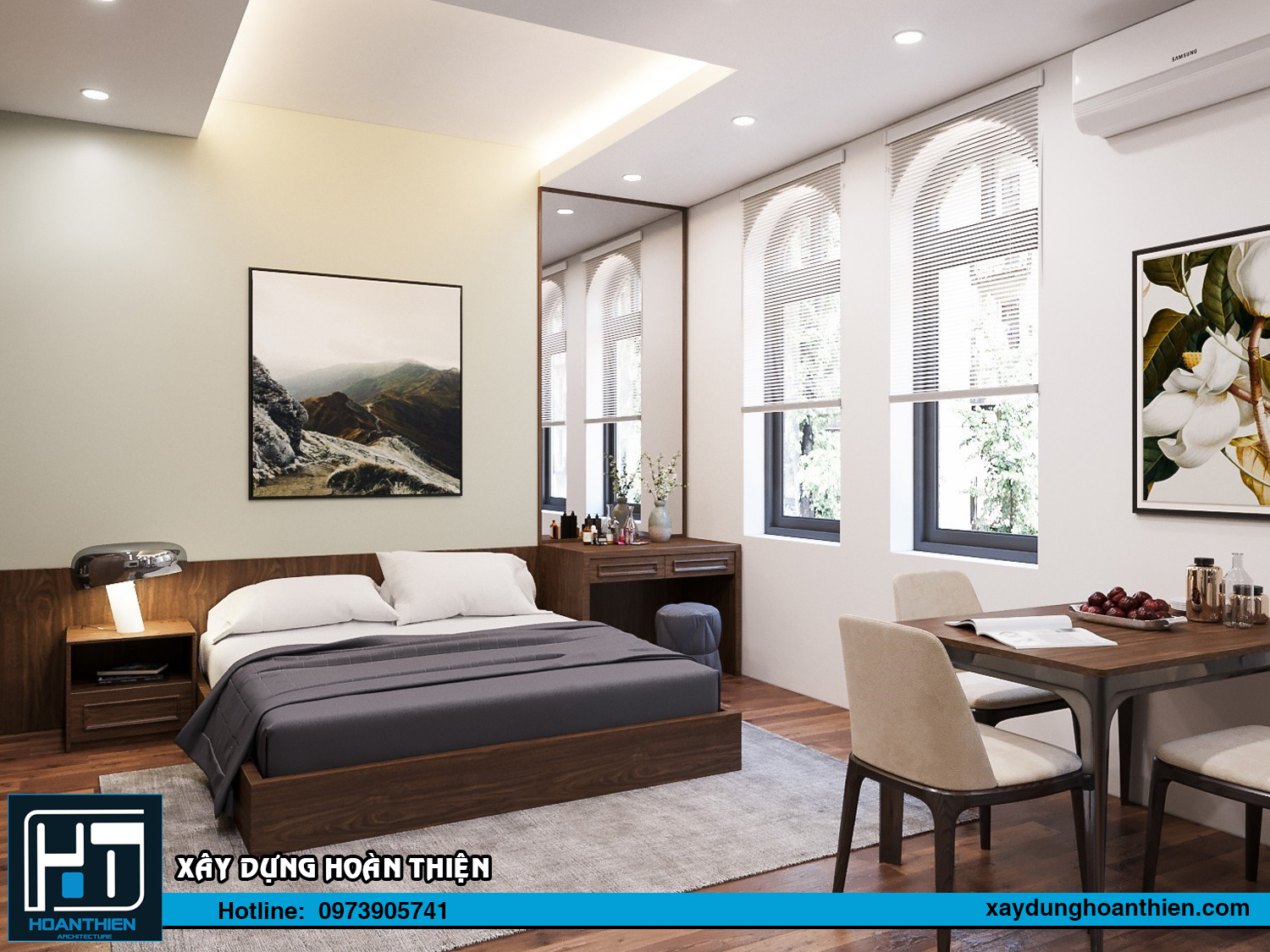 Thiết kế nội thất căn hộ cho thuê Vinhome Imperia