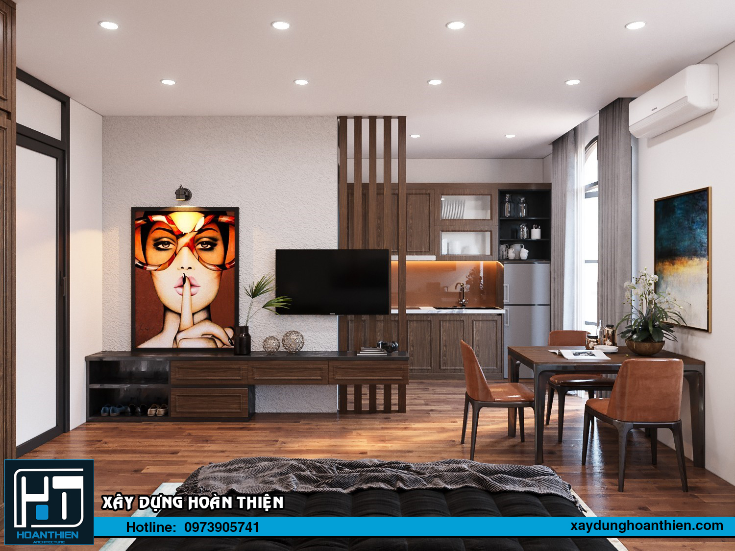 Thiết kế nội thất căn hộ cho thuê Vinhome Imperia