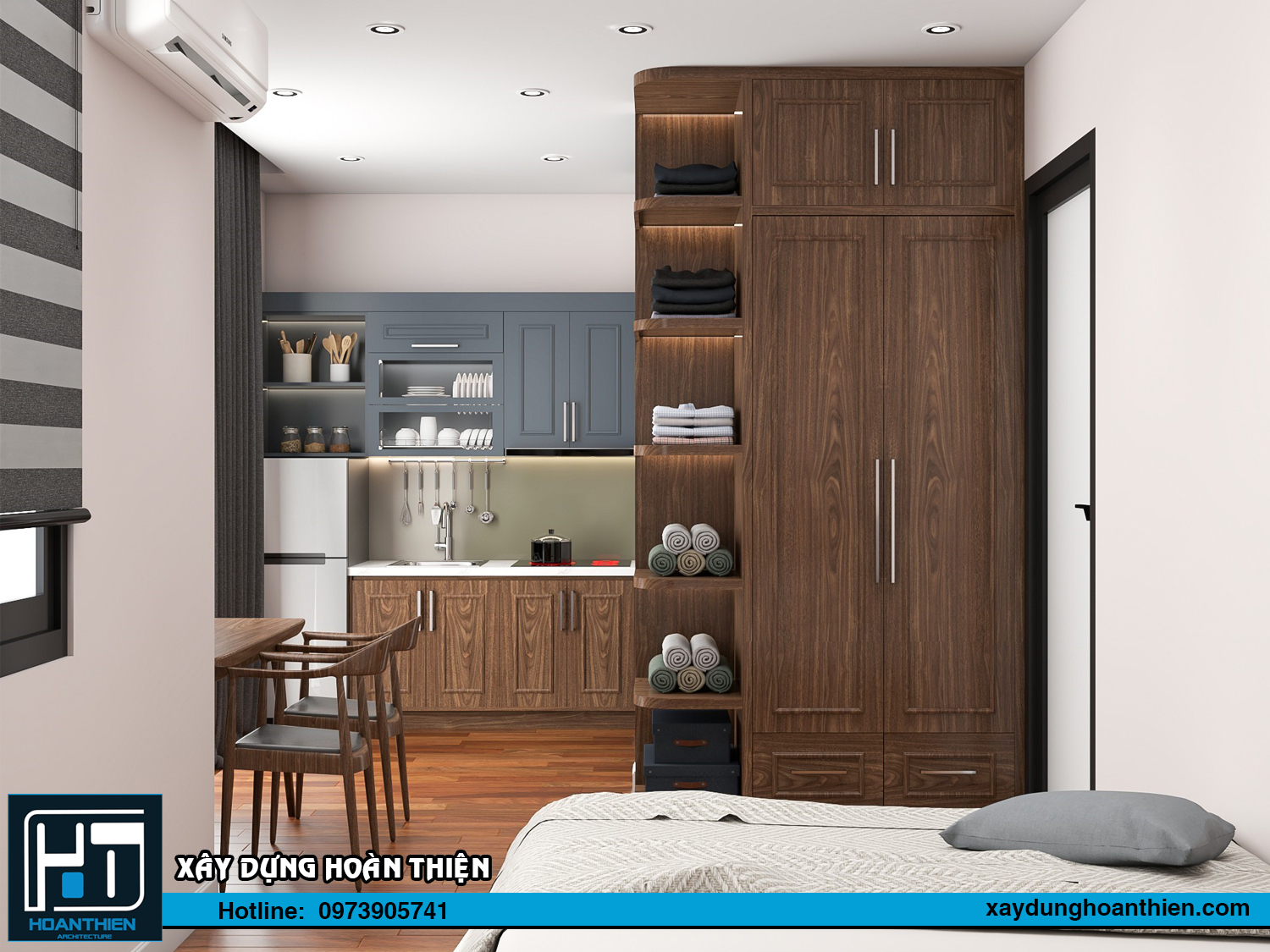 Thiết kế nội thất căn hộ cho thuê Vinhome Imperia