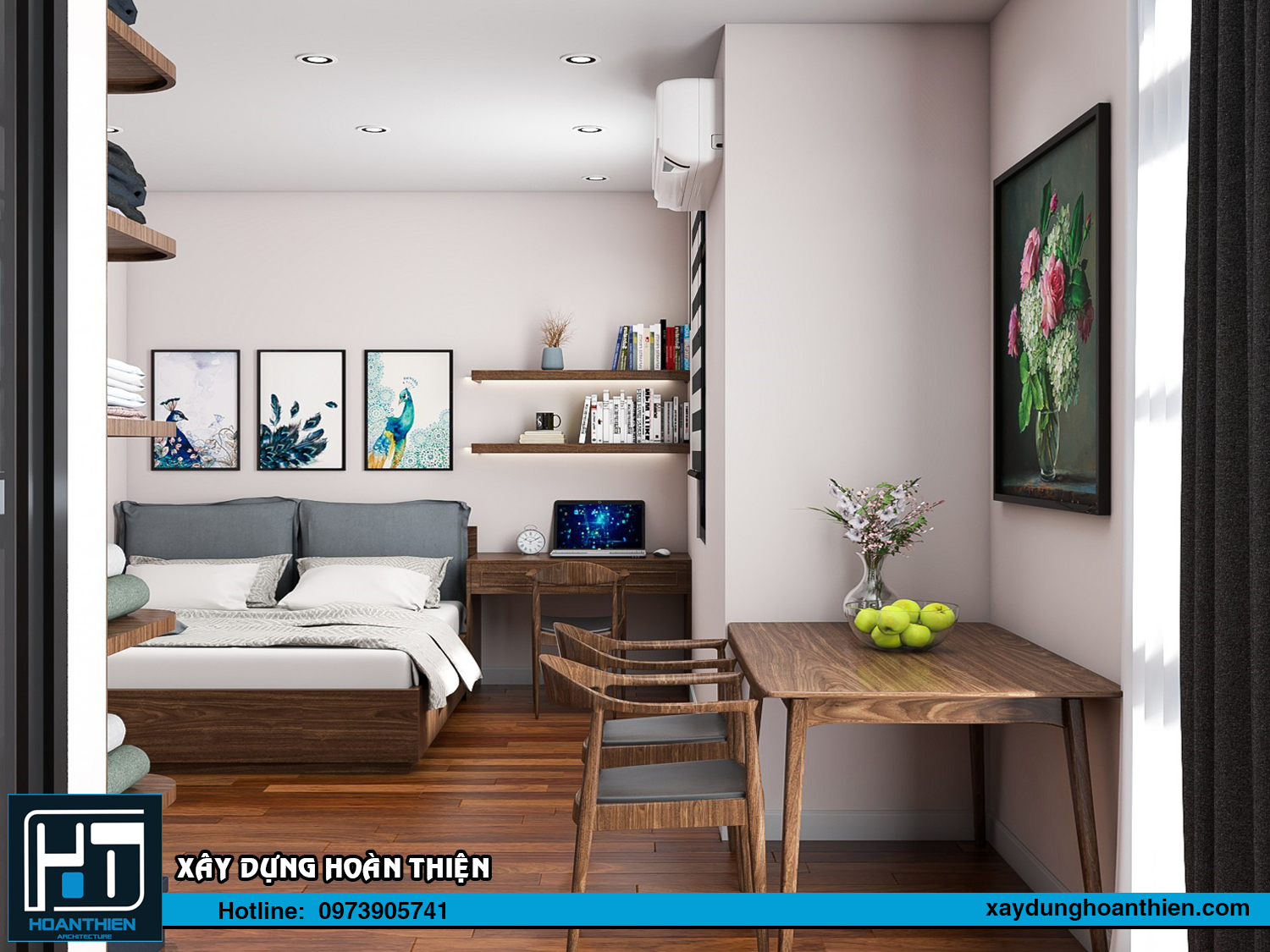 Thiết kế nội thất căn hộ cho thuê Vinhome Imperia