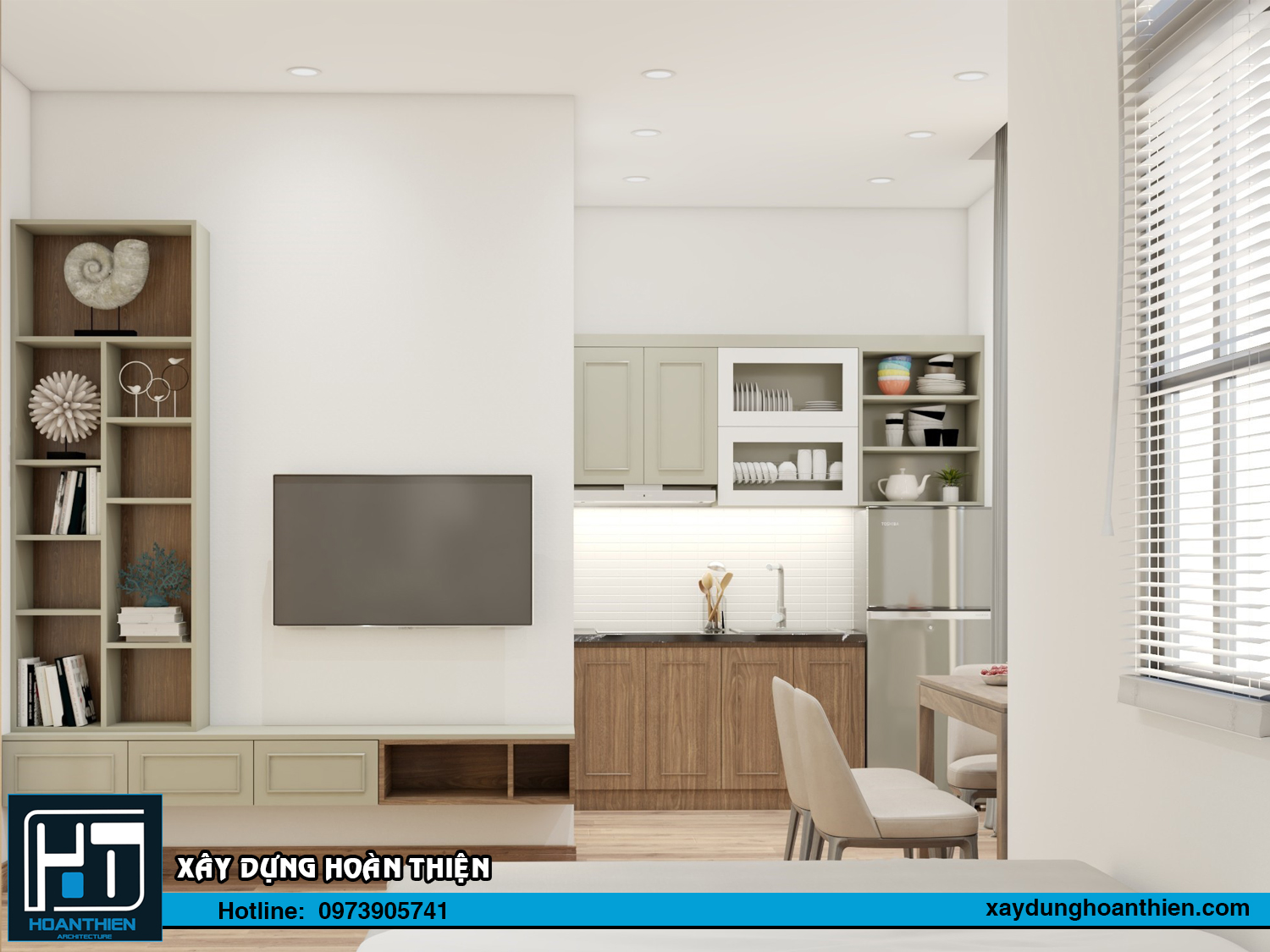 Thiết kế nội thất căn hộ cho thuê Vinhome Imperia