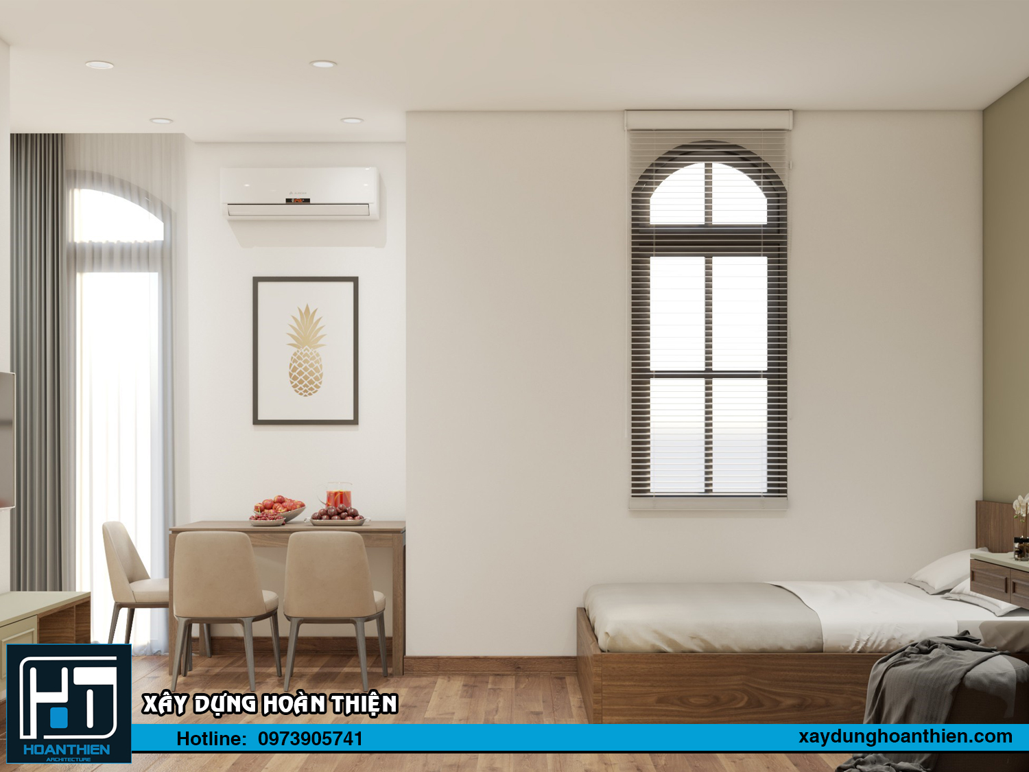 Thiết kế nội thất căn hộ cho thuê Vinhome Imperia
