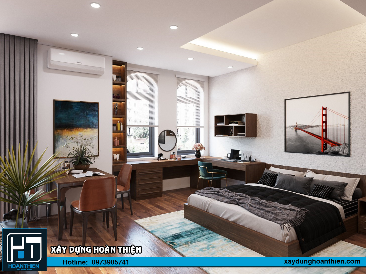 Thiết kế nội thất căn hộ cho thuê Vinhome Imperia