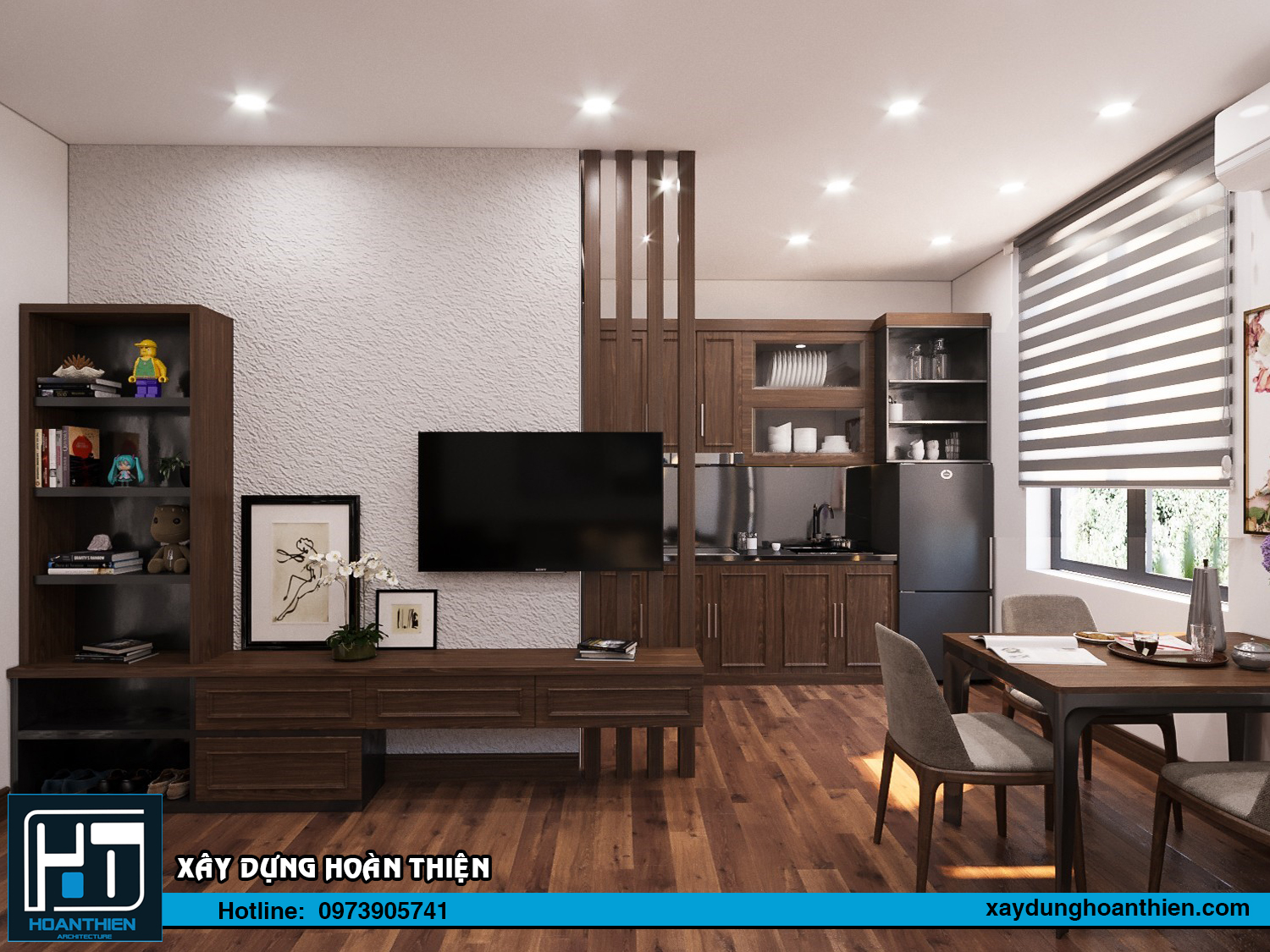 Thiết kế nội thất căn hộ cho thuê Vinhome Imperia