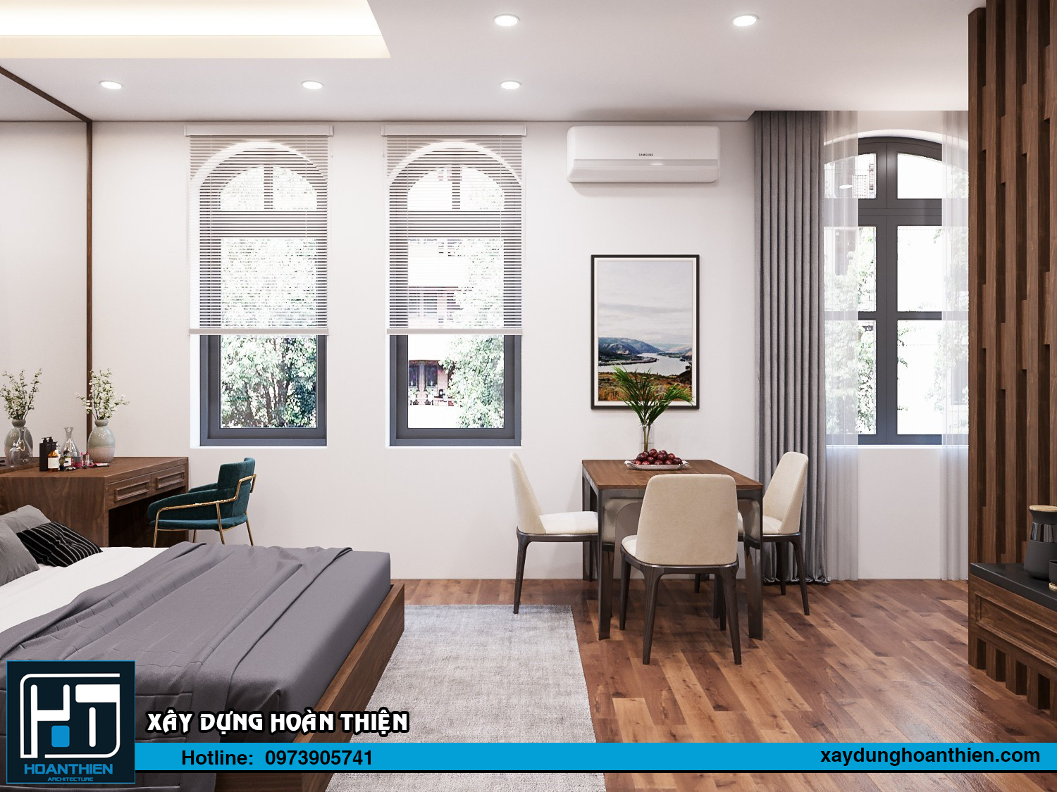 Thiết kế nội thất căn hộ cho thuê Vinhome Imperia