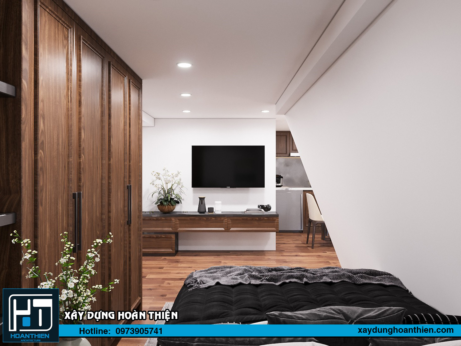 Thiết kế nội thất căn hộ cho thuê Vinhome Imperia