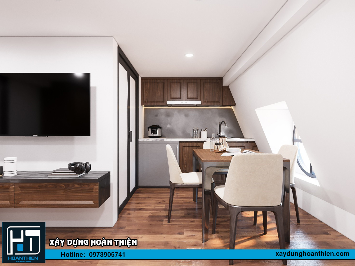 Thiết kế nội thất căn hộ cho thuê Vinhome Imperia