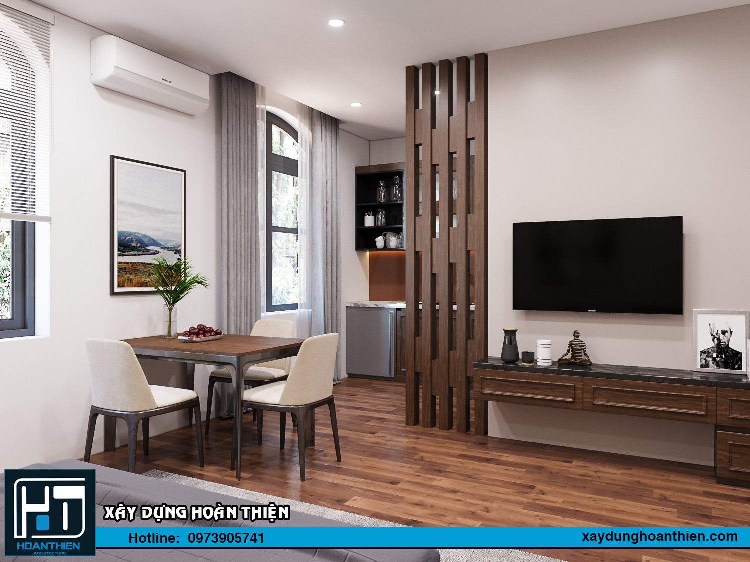 Thiết kế nội thất căn hộ cho thuê Vinhome Imperia