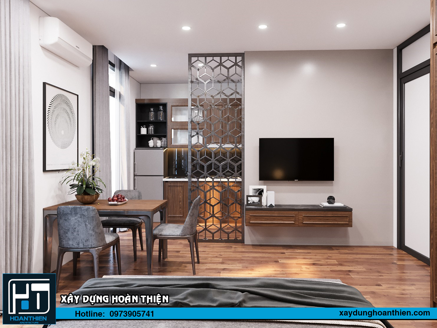 Thiết kế nội thất căn hộ cho thuê Vinhome Imperia